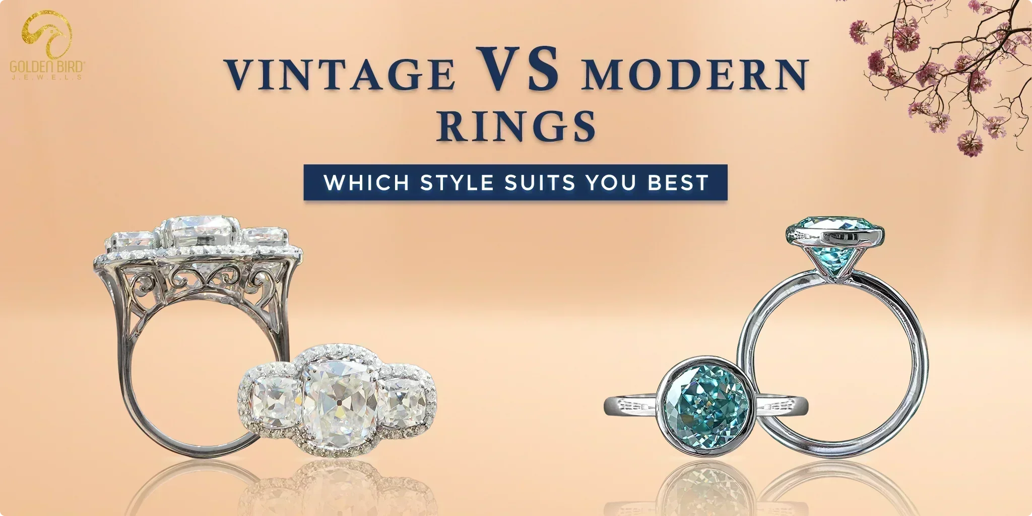 Vintage vs. modern engagement ring styles comparison