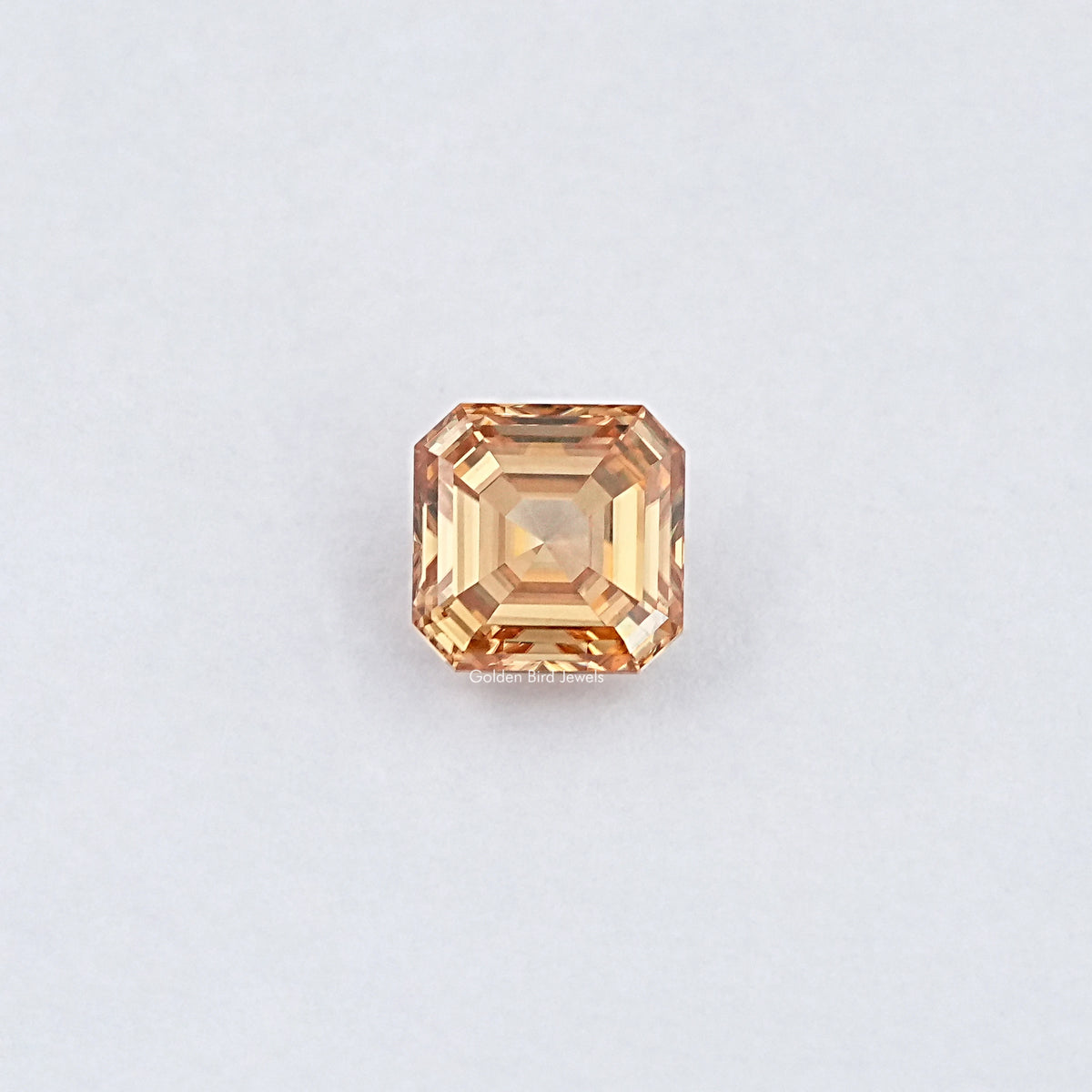 Champagne Asscher Moissanite Loose Stone