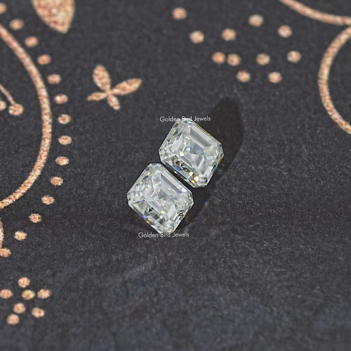 Asscher Moissanite Loose Matching Pair