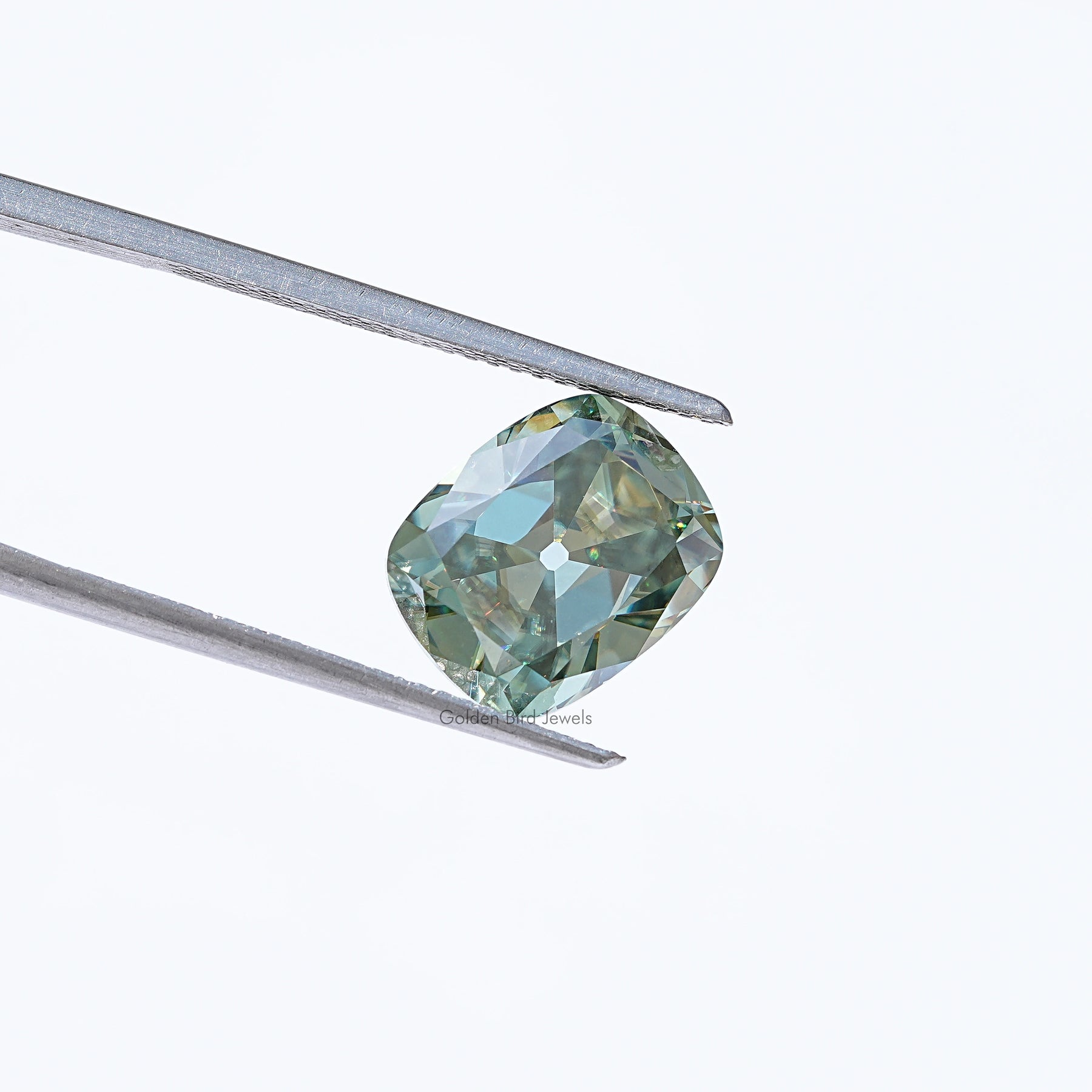 View Of Moissanite Old Mine Cushion Cut Moissanite