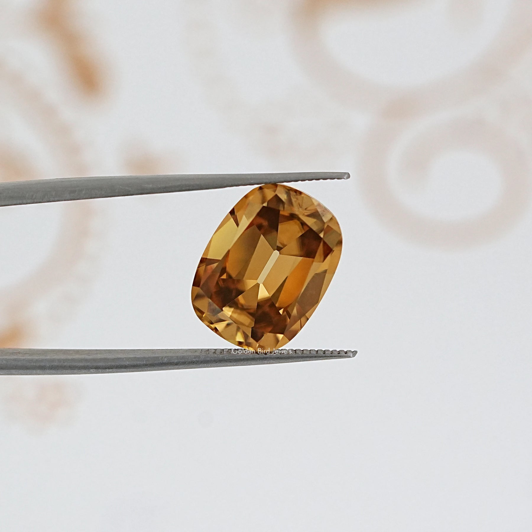 Champagne Old Mine Cut Cushion Loose Moissanite