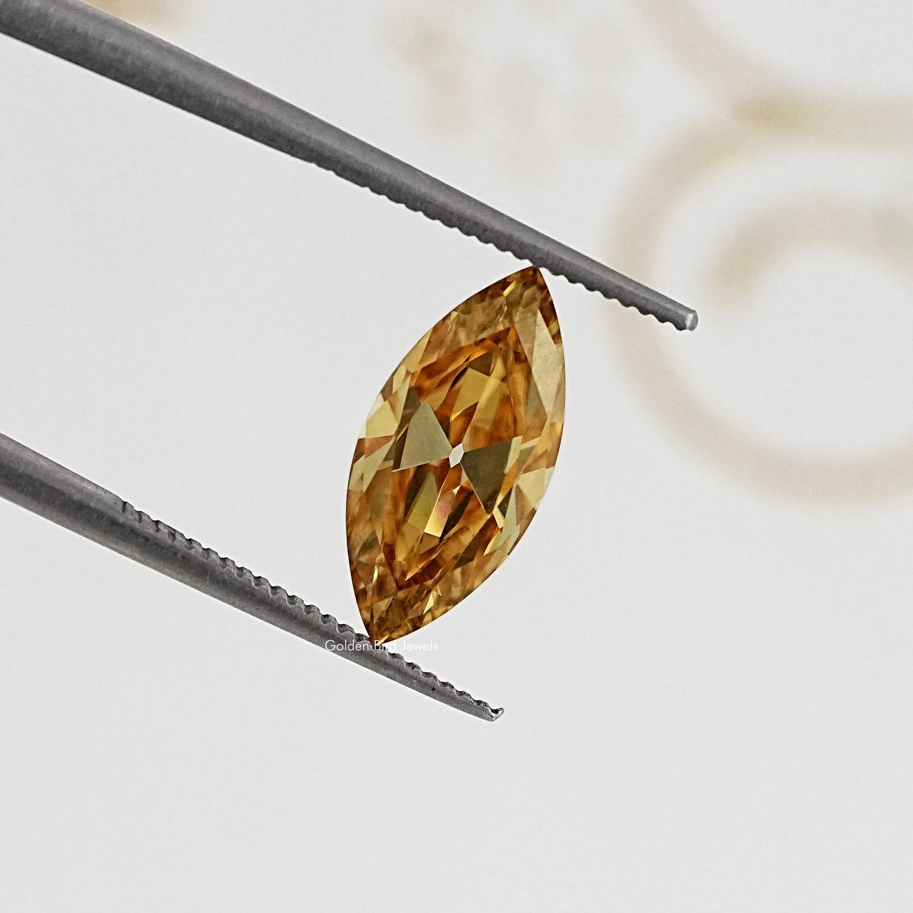 Champagne Old Mine Marquise Loose Moissanite