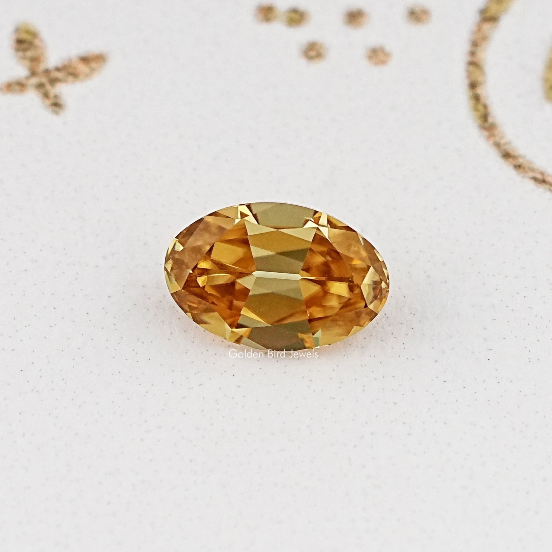 View Of Old Mine Oval Cut Loose Moissanite Stone