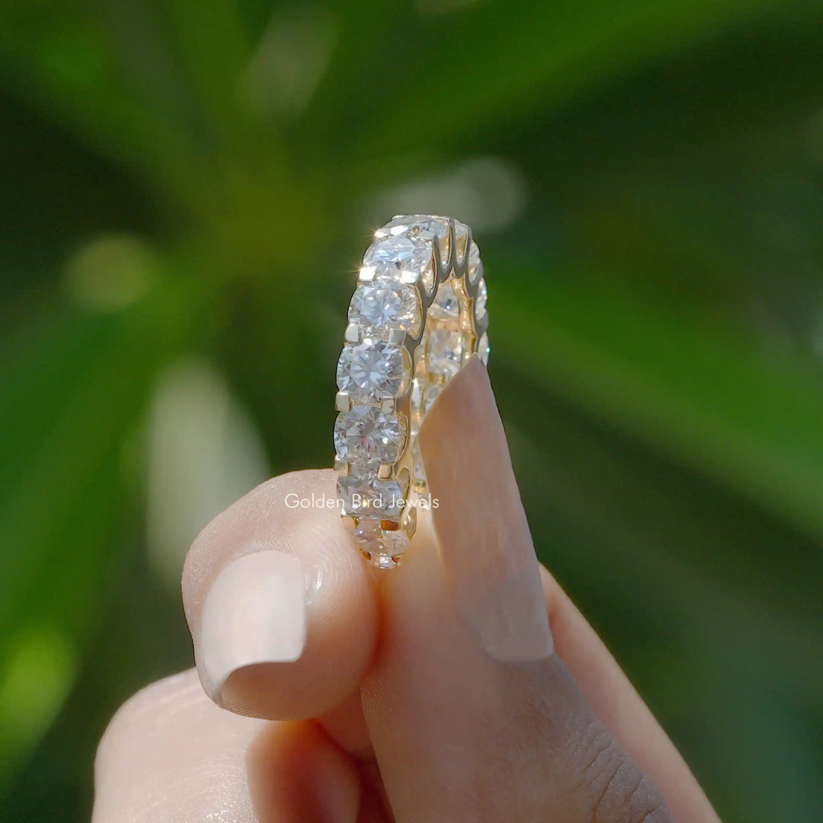 Ehering mit Kissenschliff und Eternity-Sohle