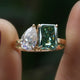 Pear And Radiant Cut Moissanite Toi Et Moi Ring