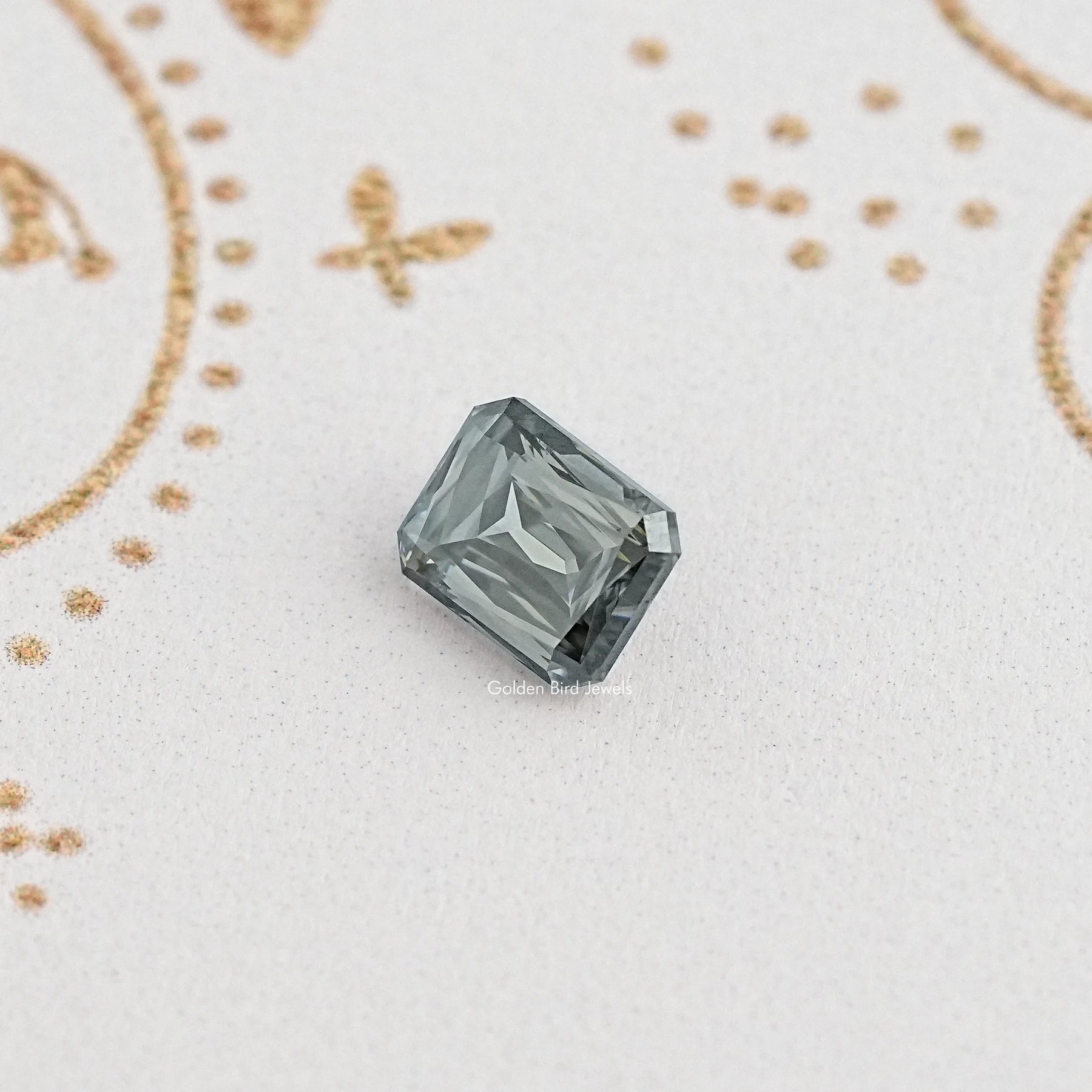 Display View of Criss Cut Moissanite Gem