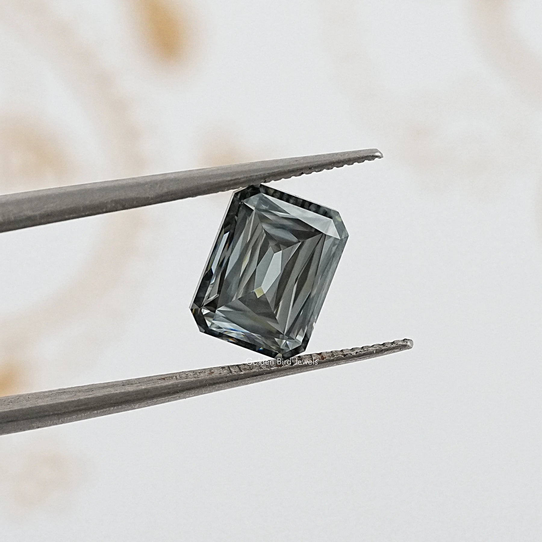 tweezers View of Criss Cut Loose Gem