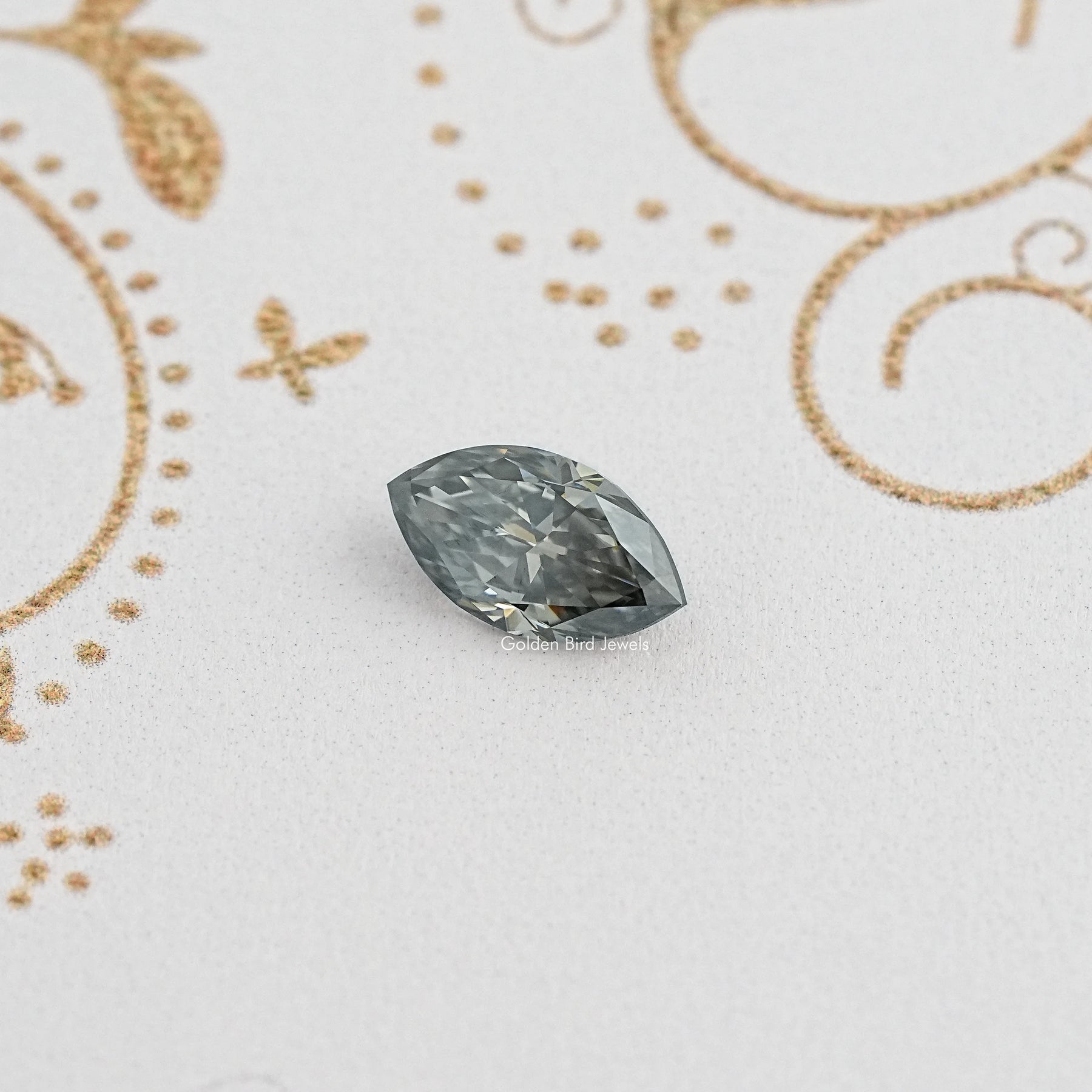 Top View of Marquise Cut Moissanite Loose Gem for Jewelry