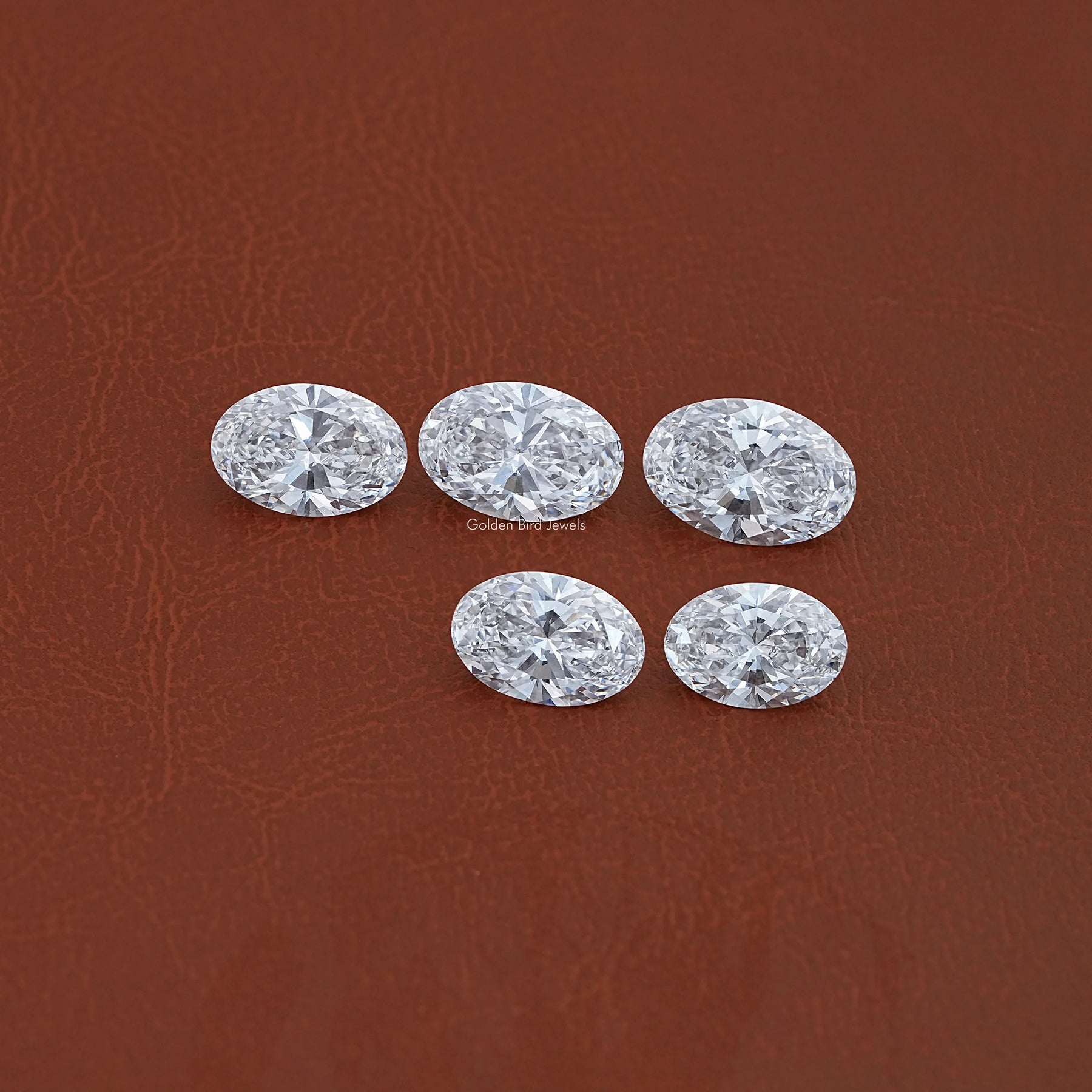 Front View Of Oval Cut Lab Loose Diamond