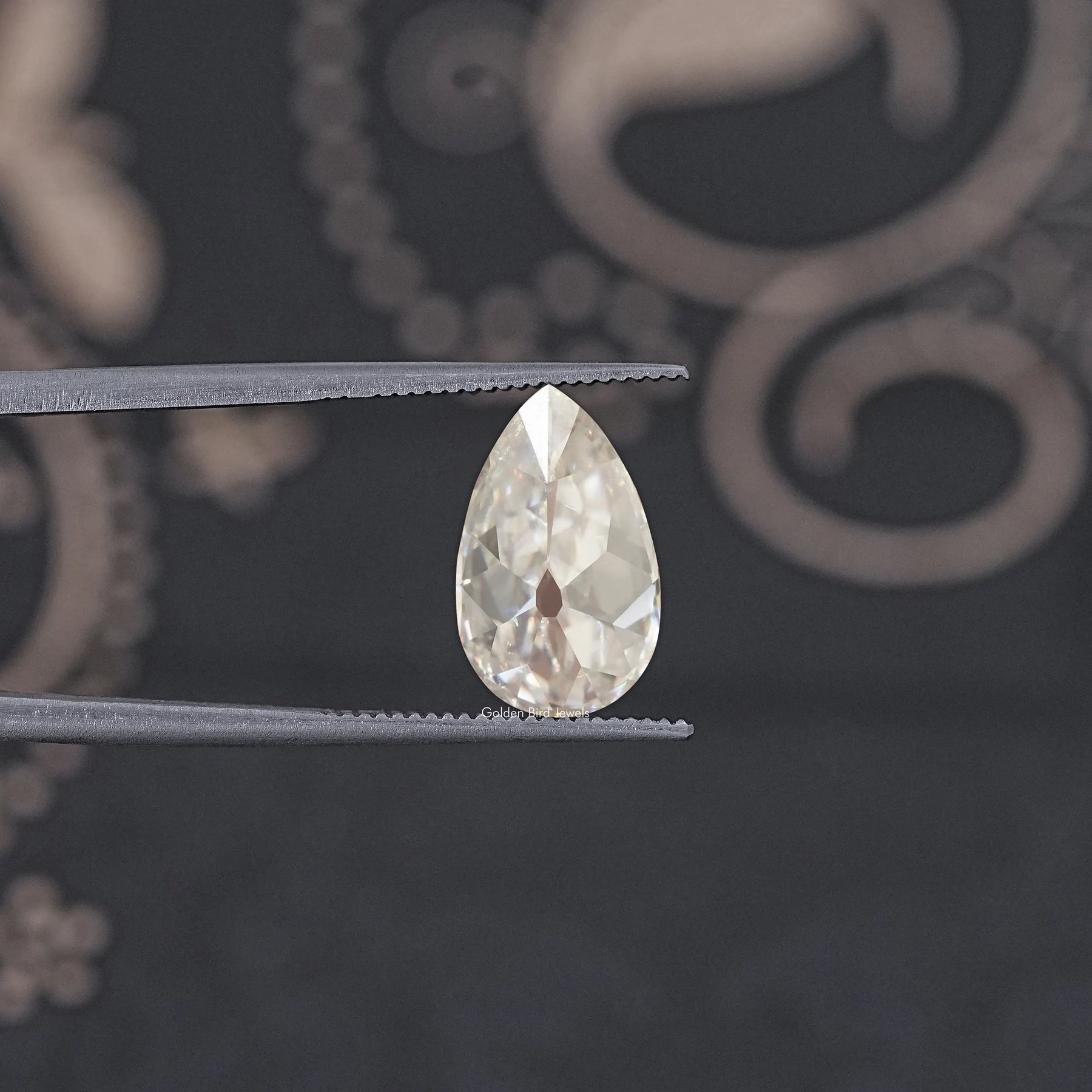 Old Mine Pear Cut Loose Moissanite Stone