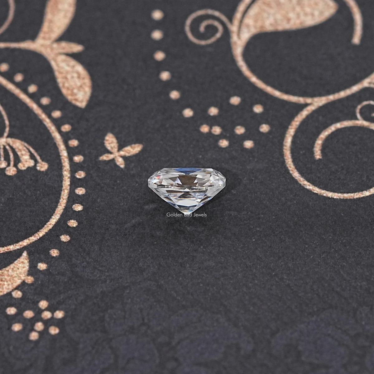 Side View Of Old Mine Cushion Cut Loose Moissanite Stone