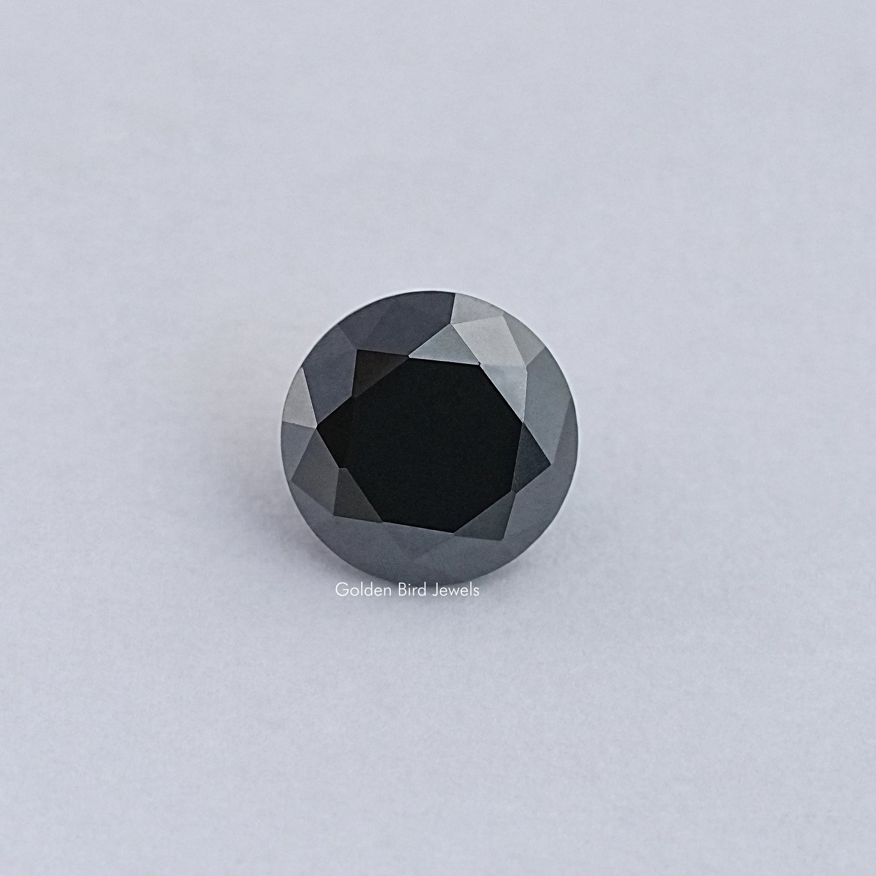 Black Round Cut Moissanite Loose Stone