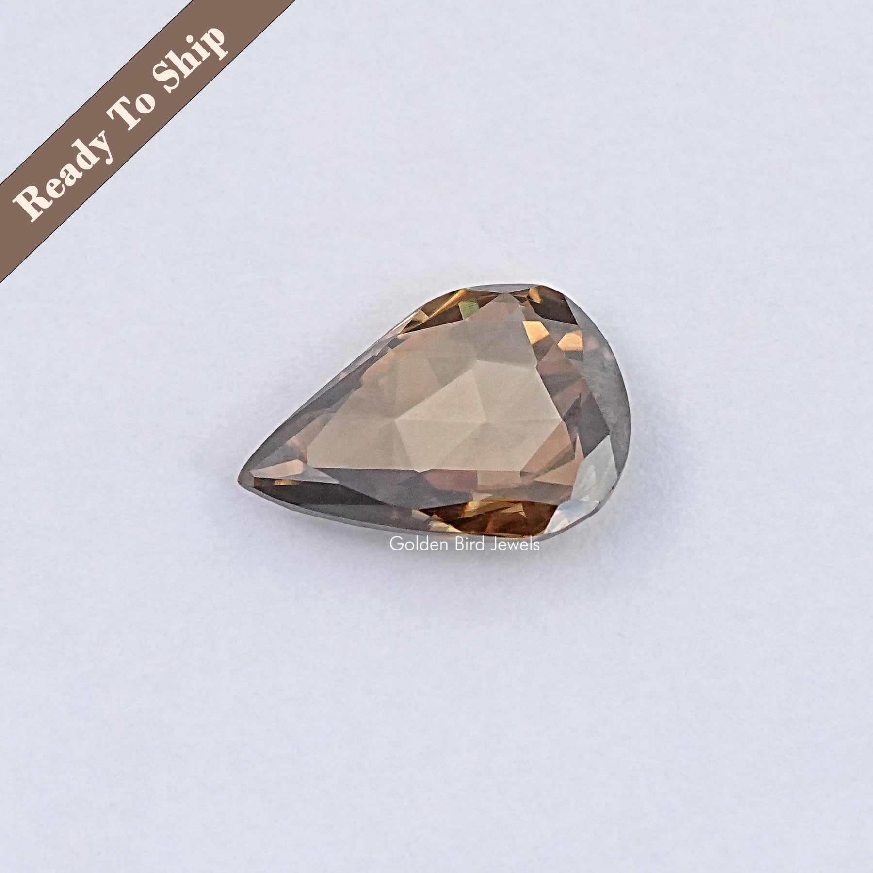 Rose Cut Pear Loose Moissanite