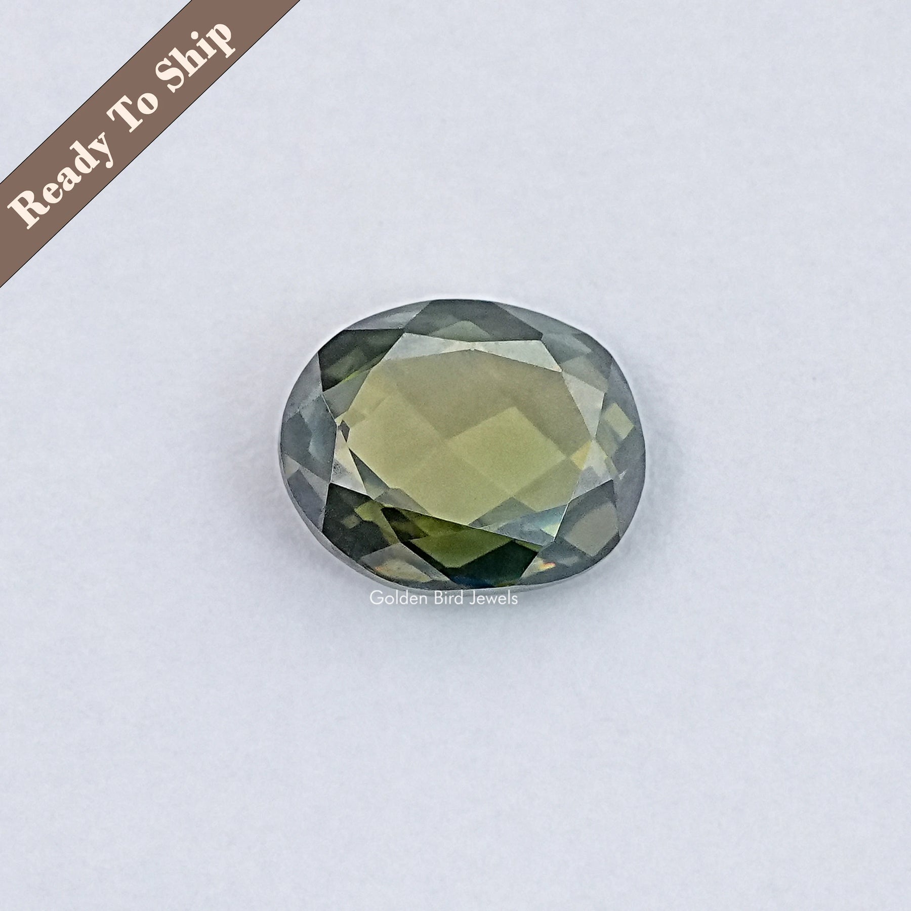 Rose Cut Oval Moissanite Loose Stone