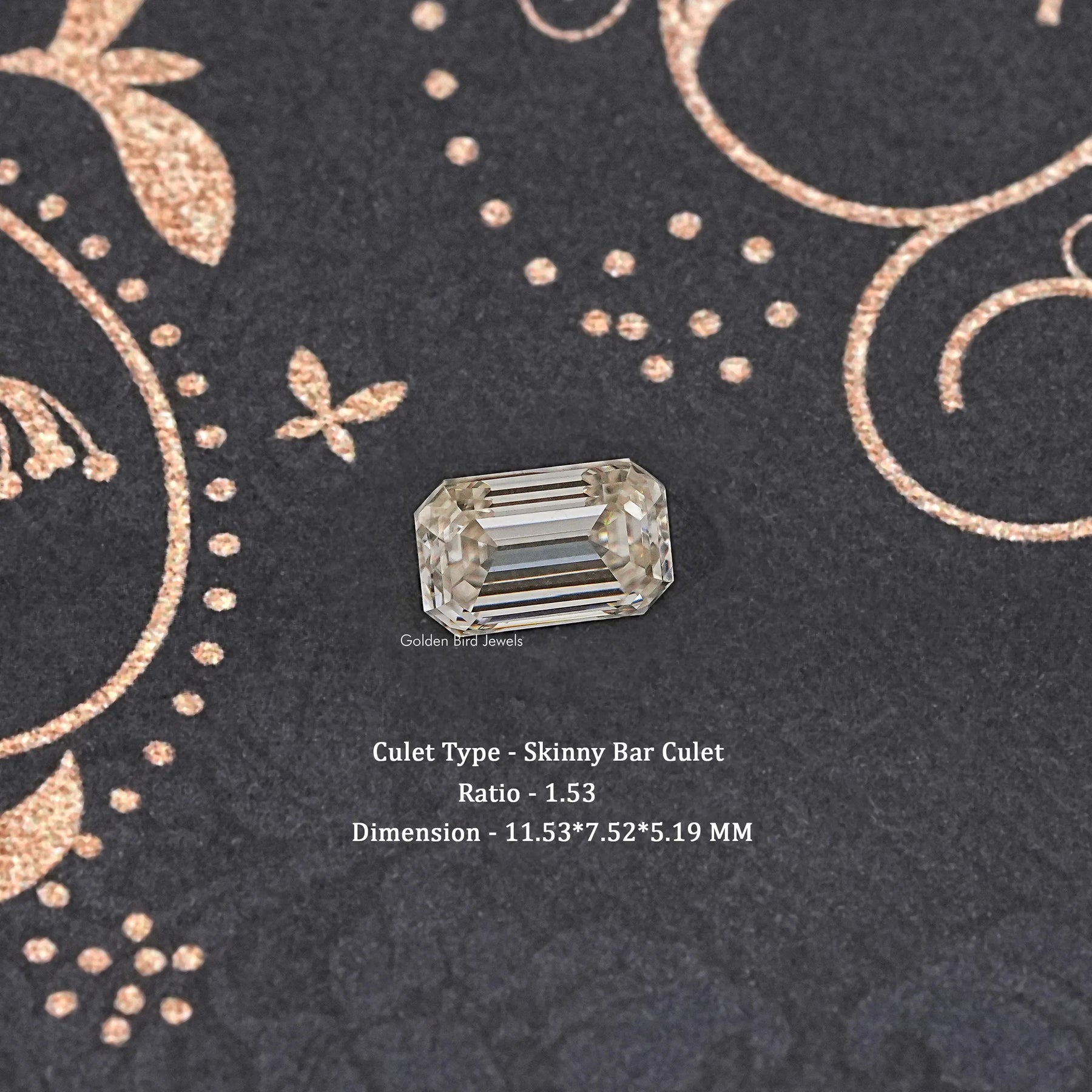 Old Mine Emerald Moissanite Loose Stone