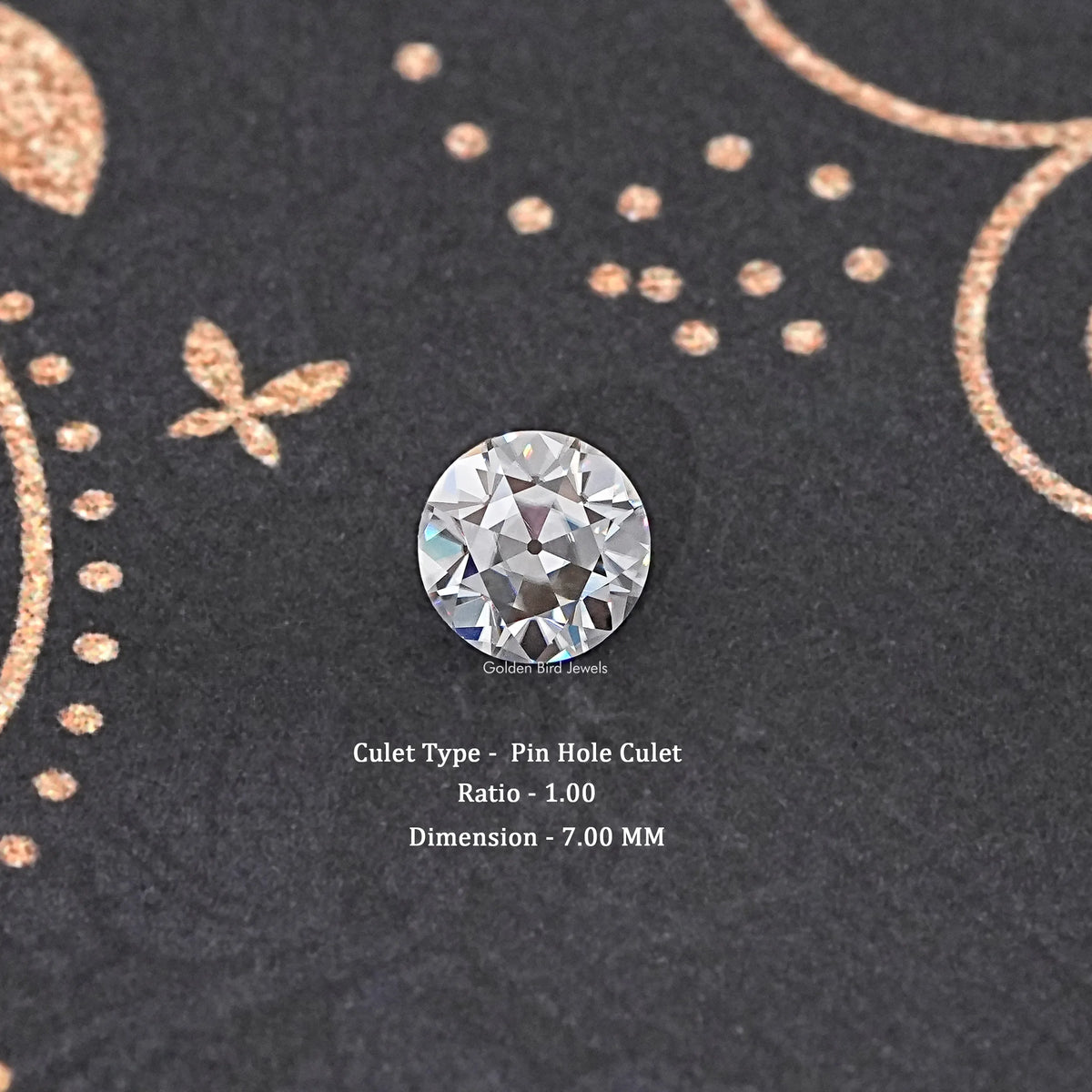 3,28 CT alter europäischer Schliff, runder, lockerer Moissanit