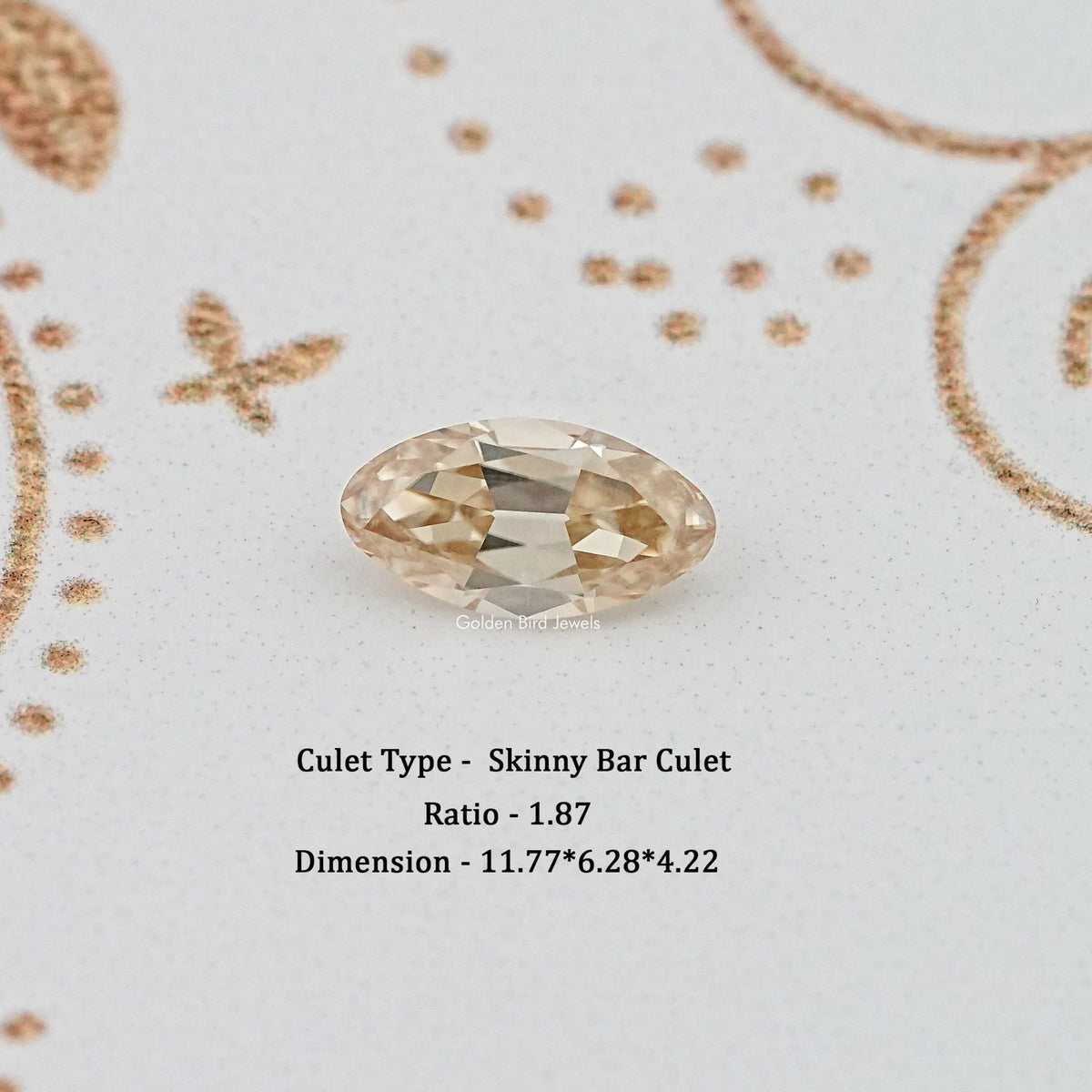 Yellow Old Mine Moval Loose Moissanite