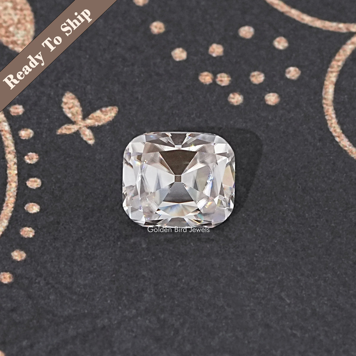 View Of Old Mine Cushion Loose Moissanite