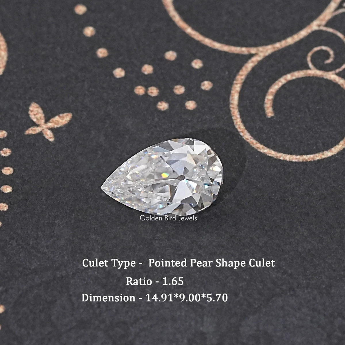 Old Mine Pear Cut Loose Moissanite