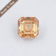 3,10 Karat orangefarbener Asscher-Moissanit-Losstein
