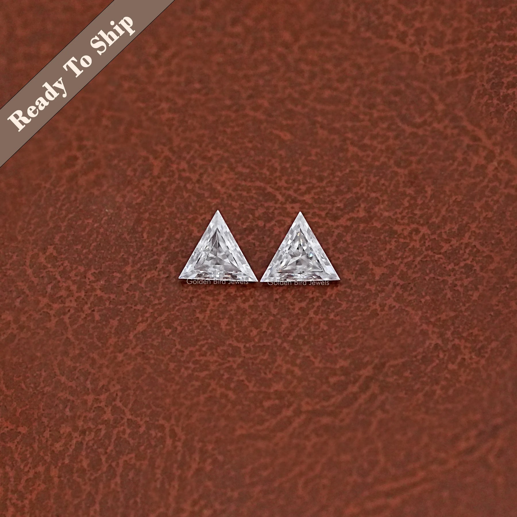 Triangle Cut Loose Moissanite Matching Pair