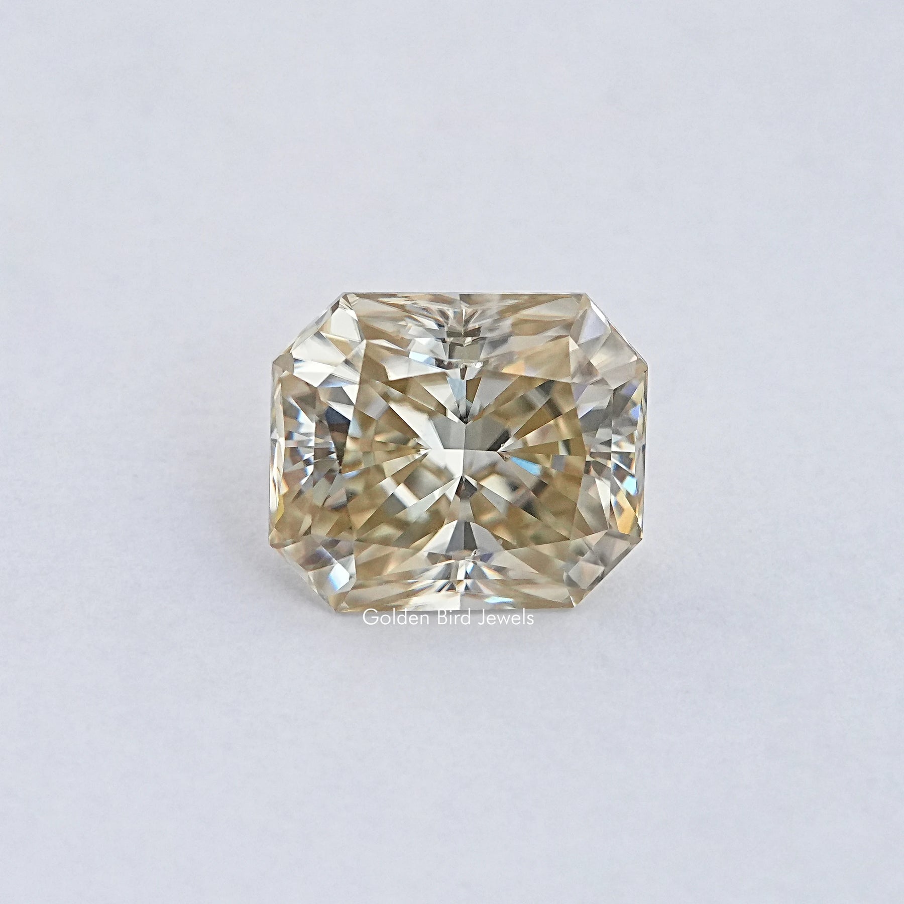 Yellow Radiant Cut Moissanite Loose Stone