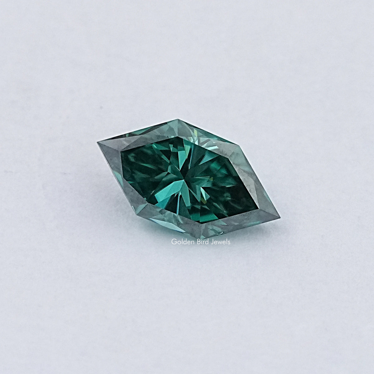 Green Dutch Marquise Moissanite Loose Stone
