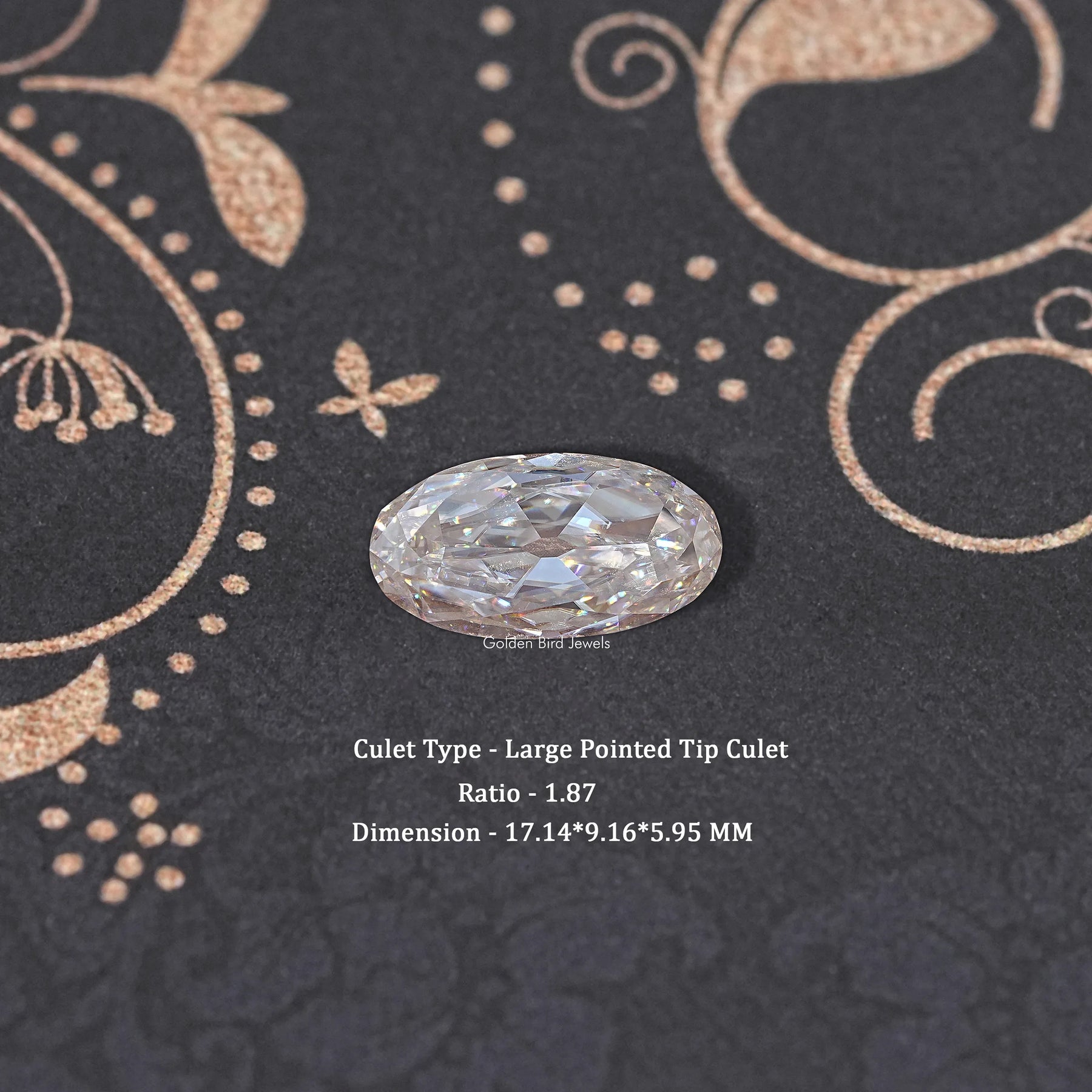 Near Colorless Old Mine Moval Loose Moissanite Stone