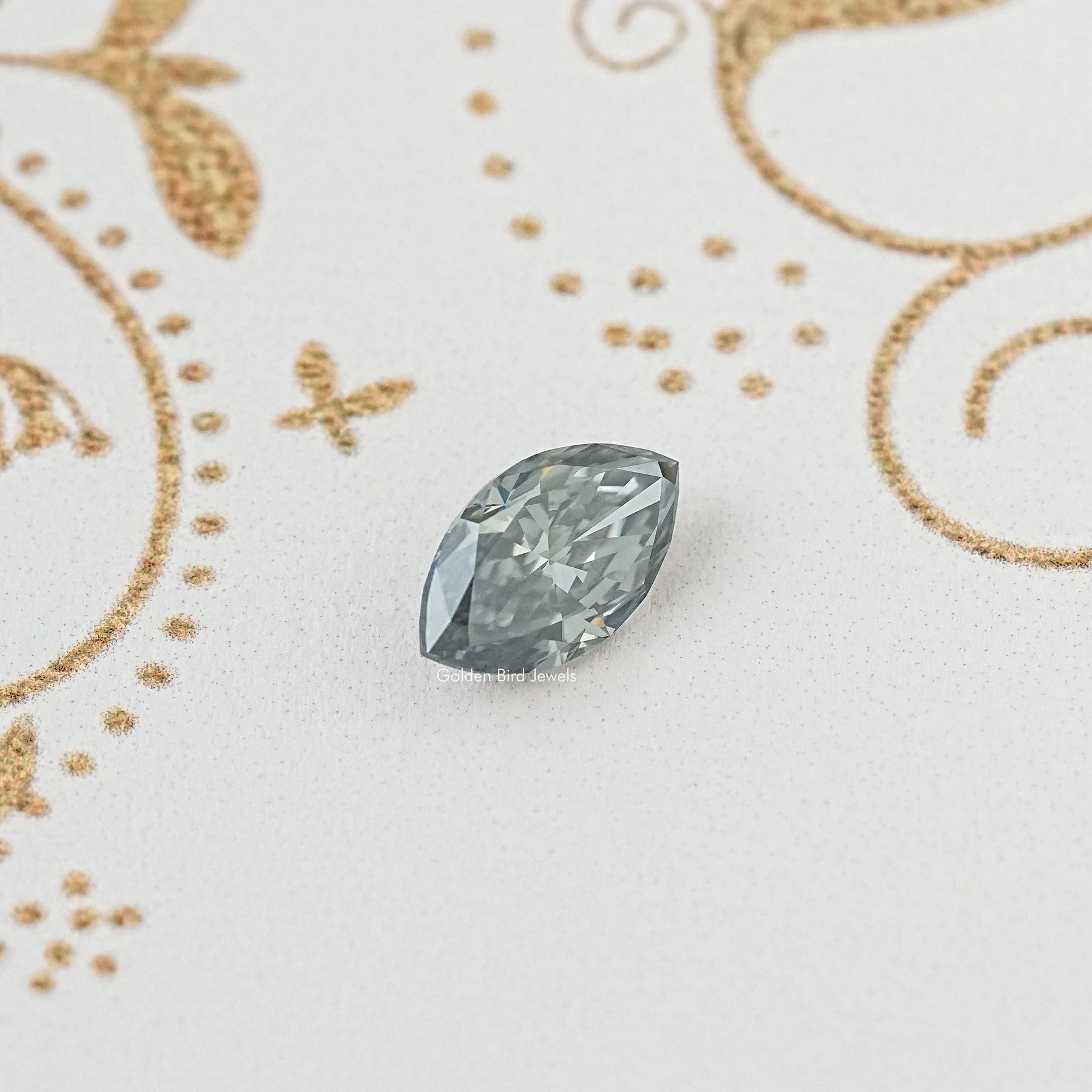Display View of Marquise Cut Moissanite Gem