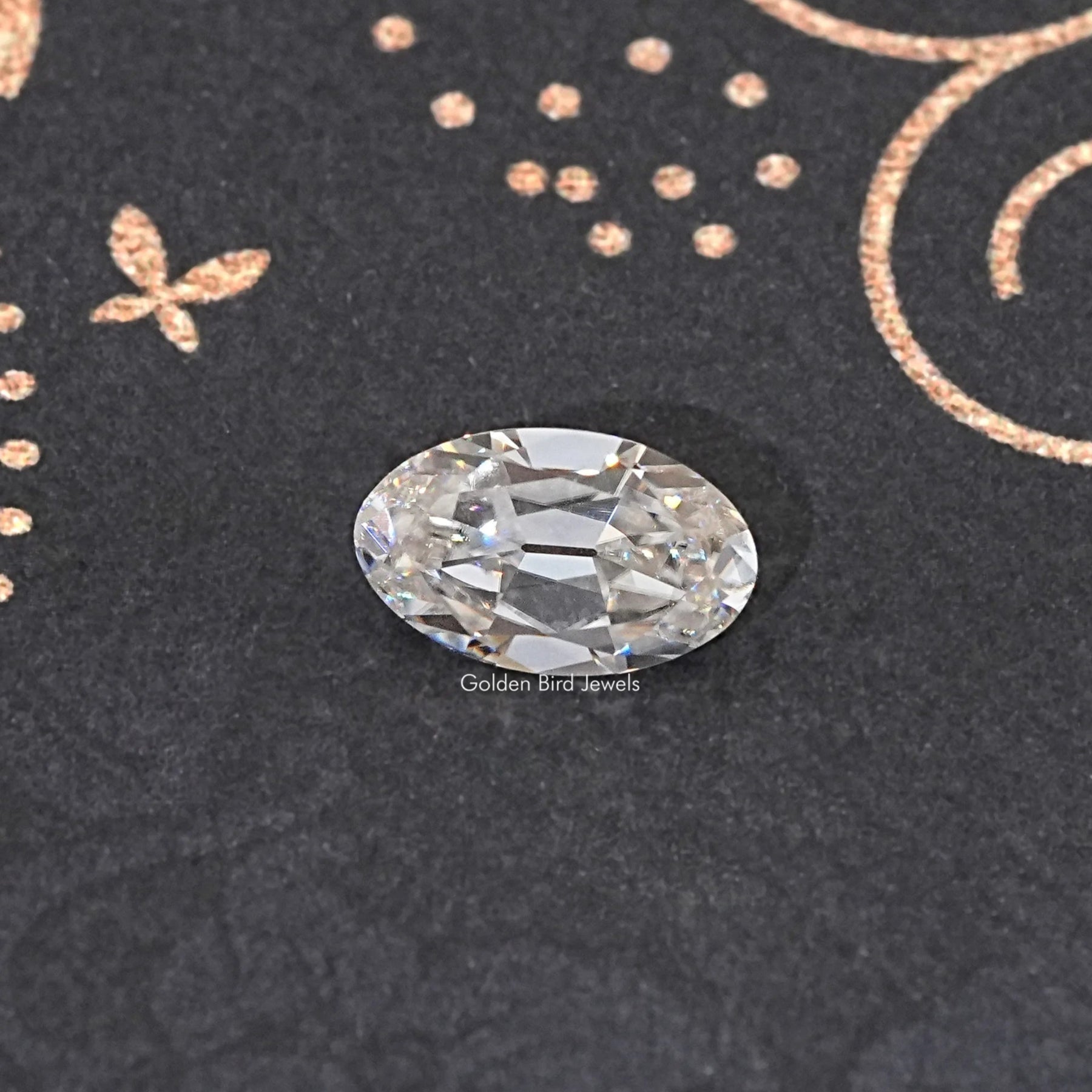 View Of Old Mine Oval Cut Loose Moissanite Stone