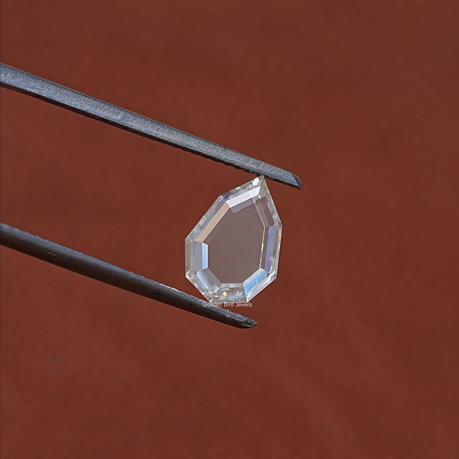 Close View Of Step Cut Pear Cut Loose Stone