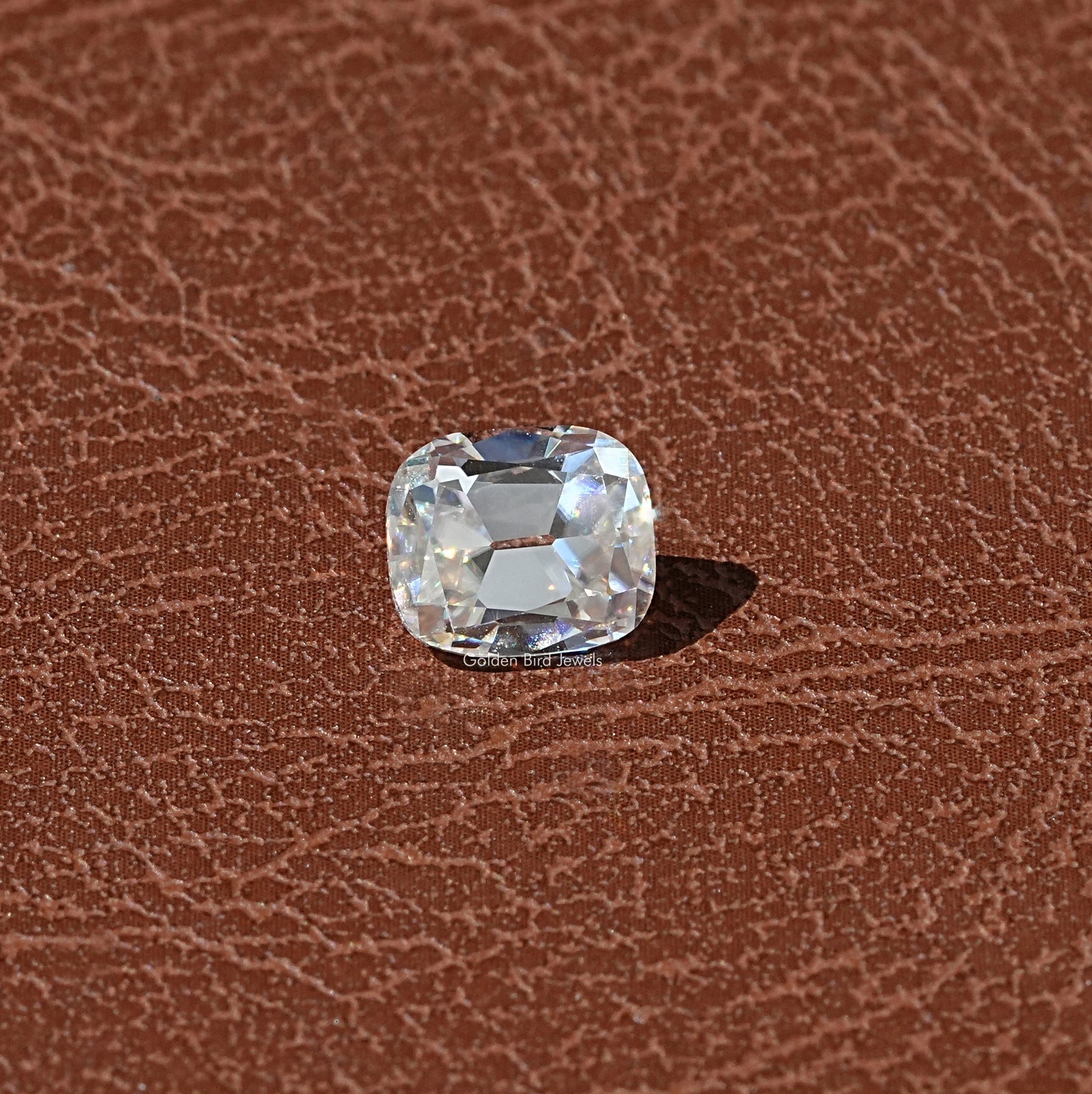Near Colorless Old Mine Cushion Moissanite Loose Stone
