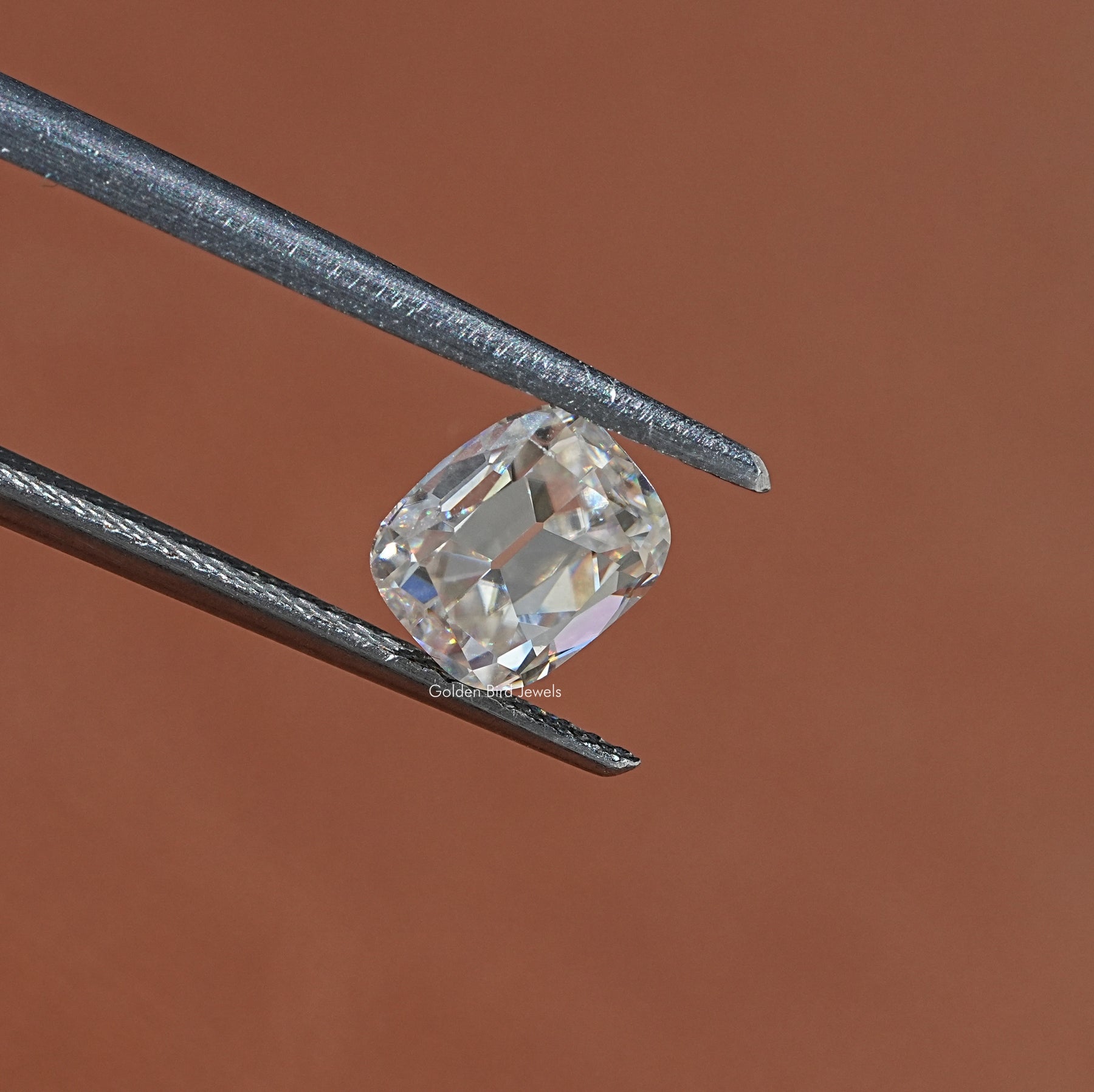 Near Colorless Old Mine Cushion Moissanite Loose Stone