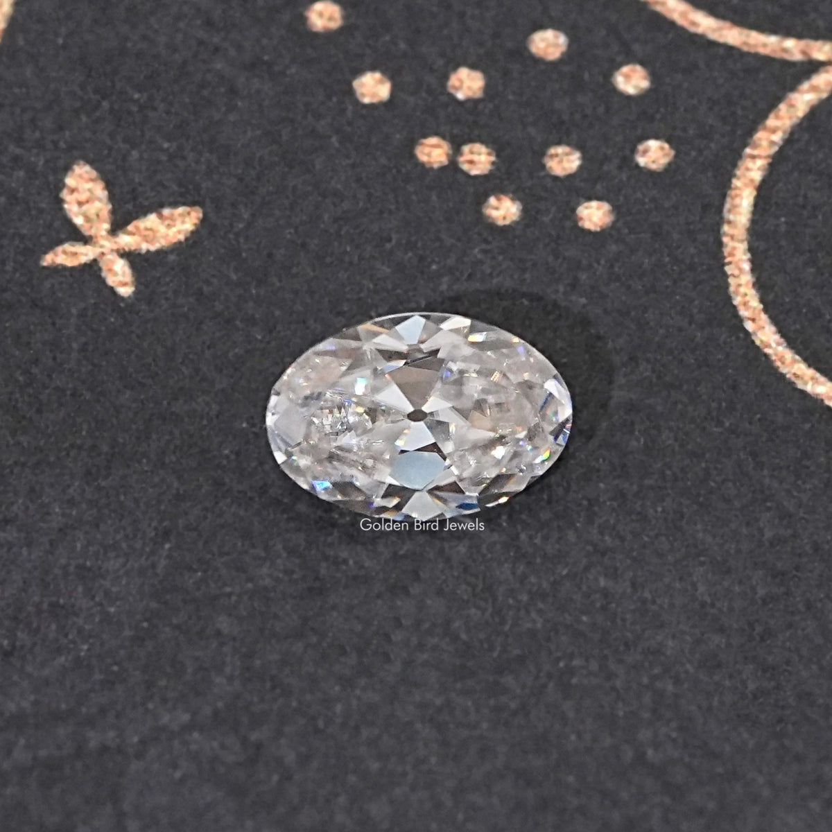 View Of Old Mine Oval Cut Loose Moissanite Stone