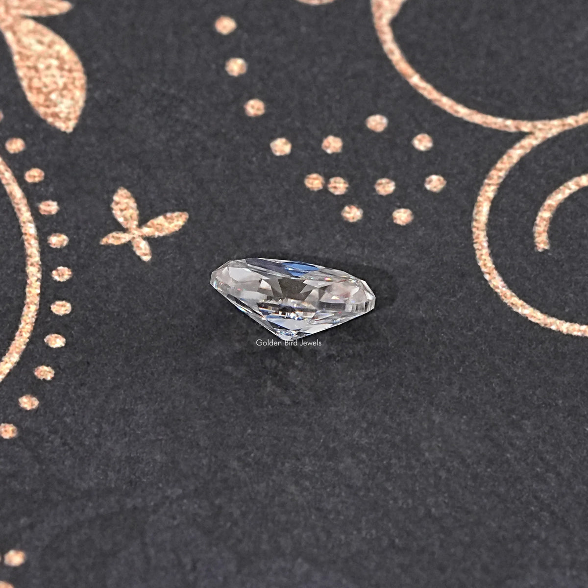 Detailed View Of Old Mine Oval Cut Loose Moissanite Stone