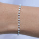 View Of Pear Cut Lab Diamond Tennis Bracelet
