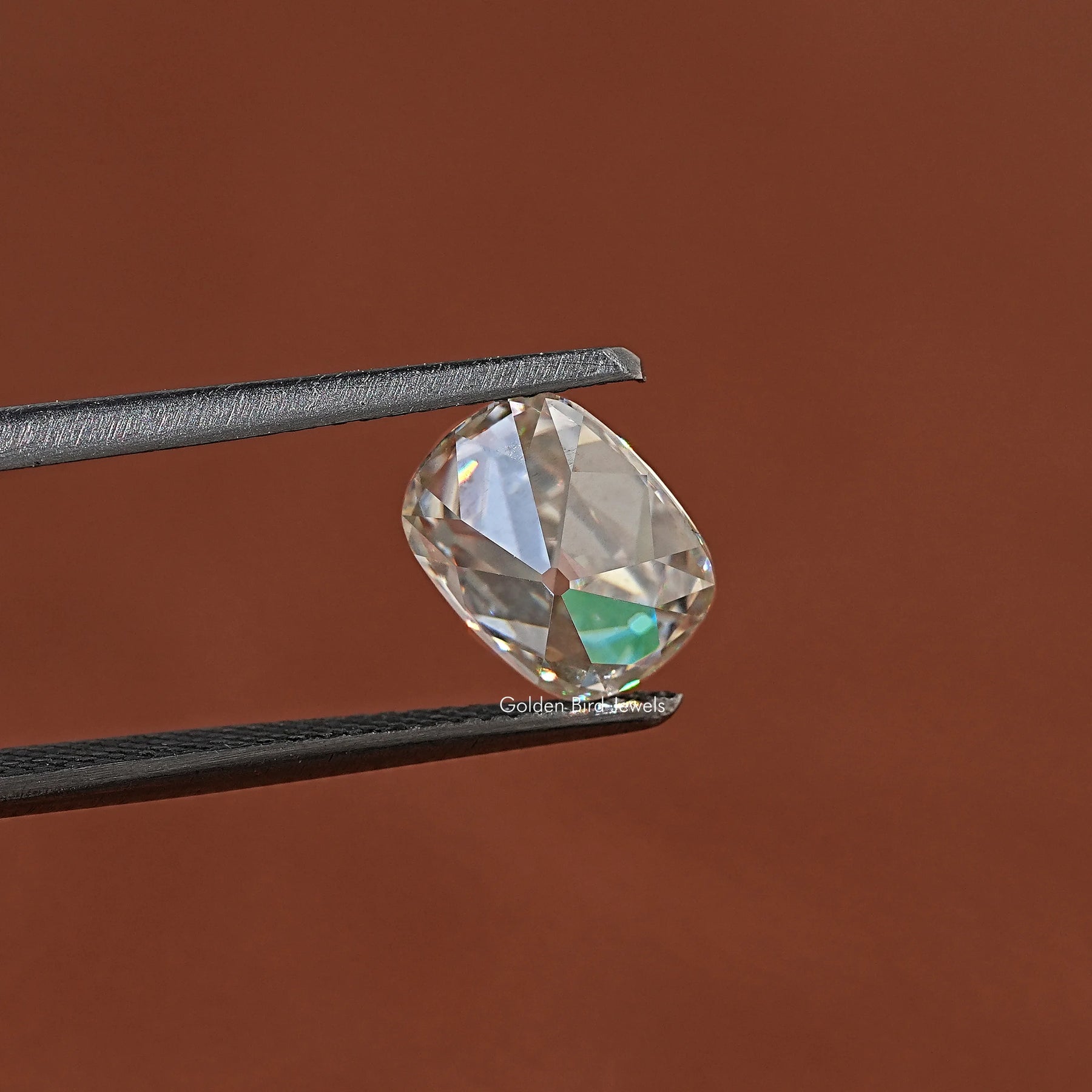 Old Mine Cut Cushion Moissanite Loose Stone