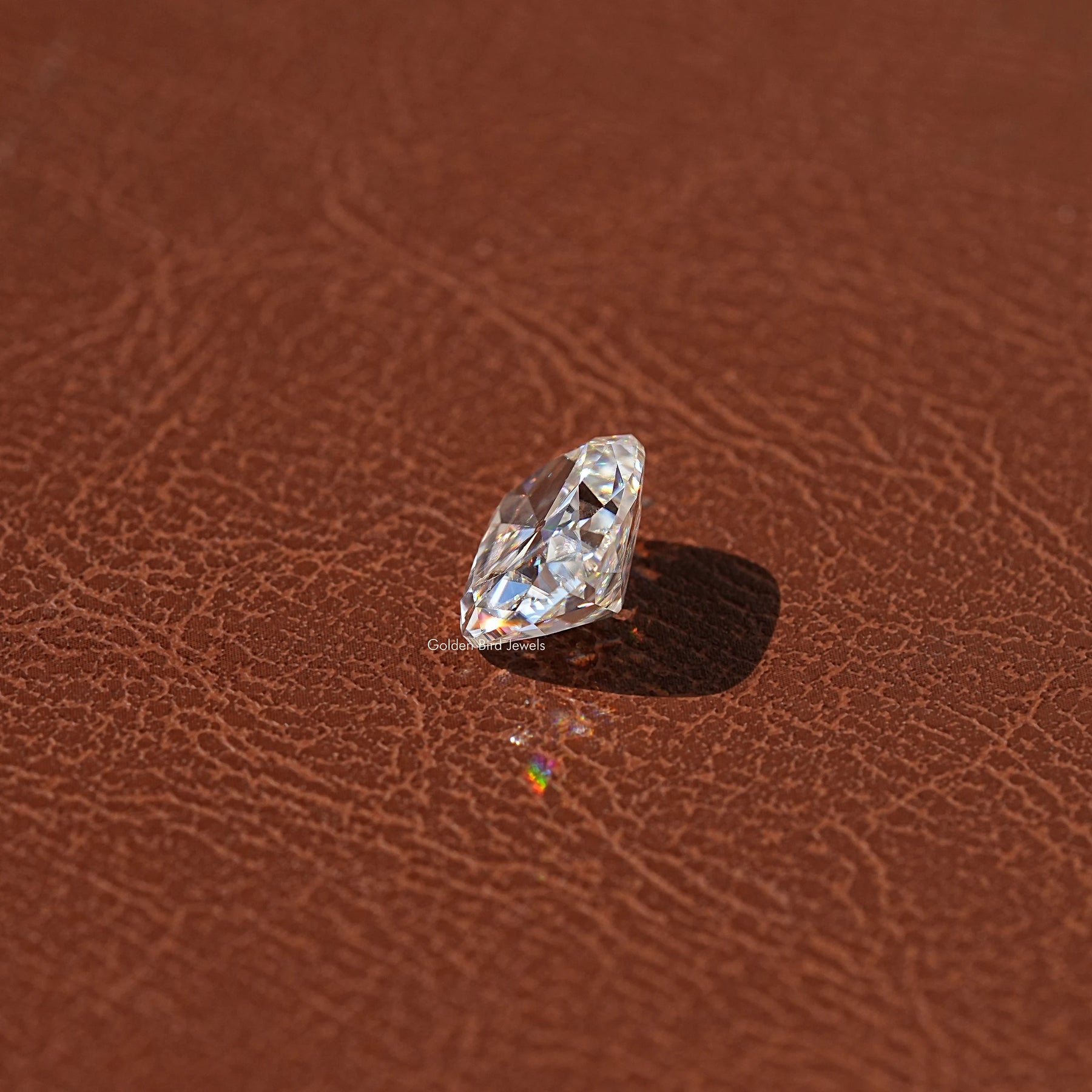 Off White Old Mine Cushion Cut Loose Moissanite