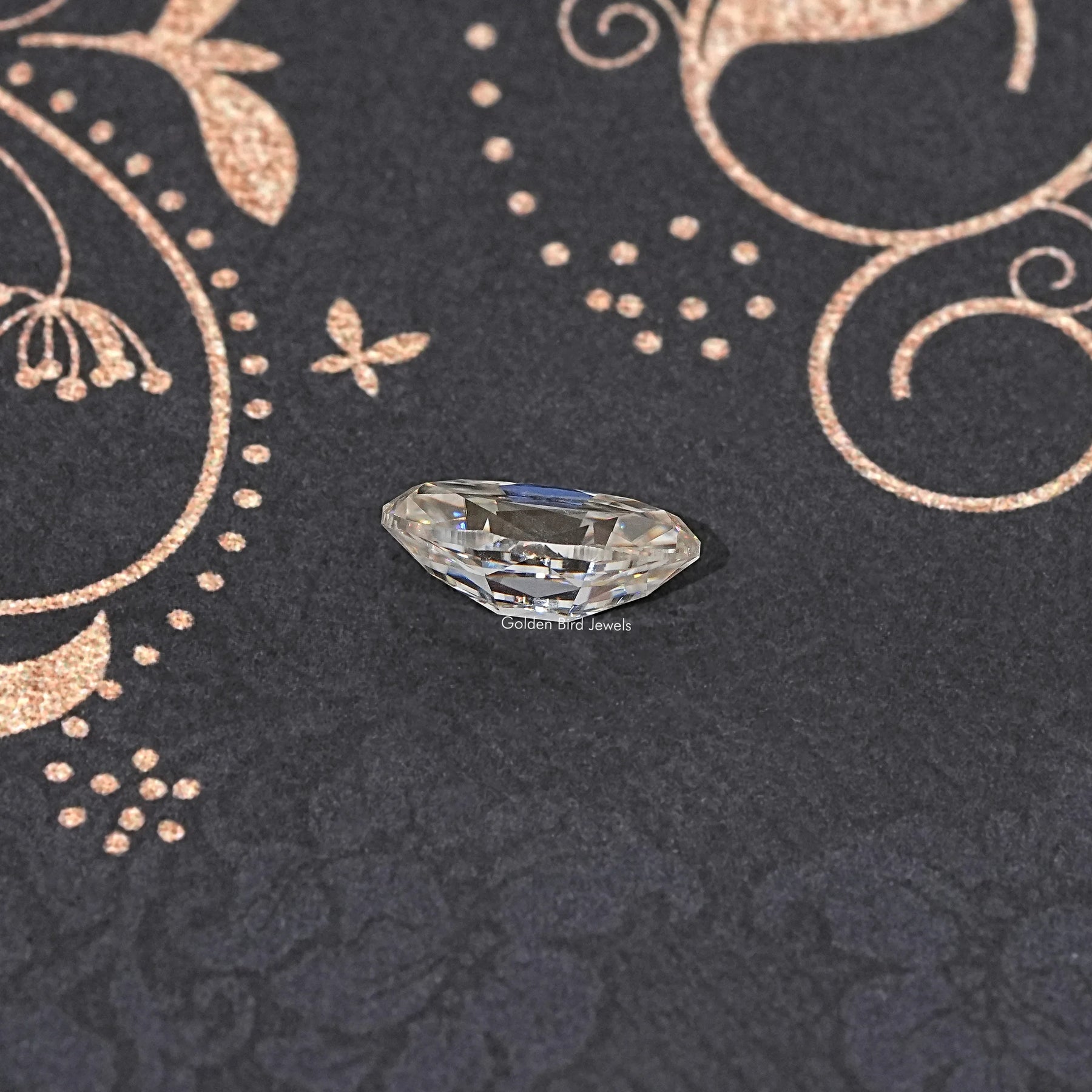Off White Old Mine Moval Loose Moissanite