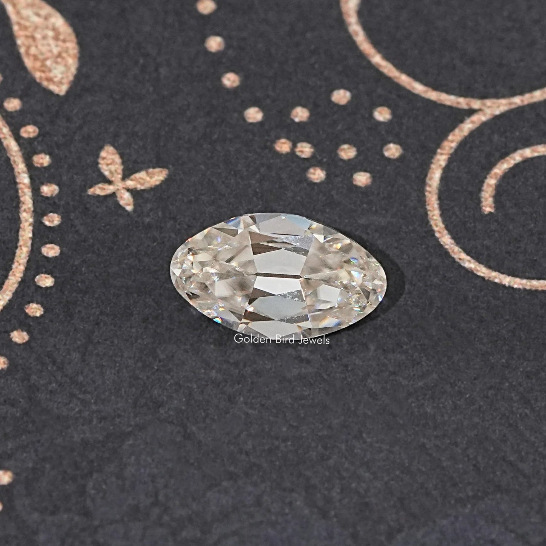 View Of Old Mine Moval Loose Moissanite Stone