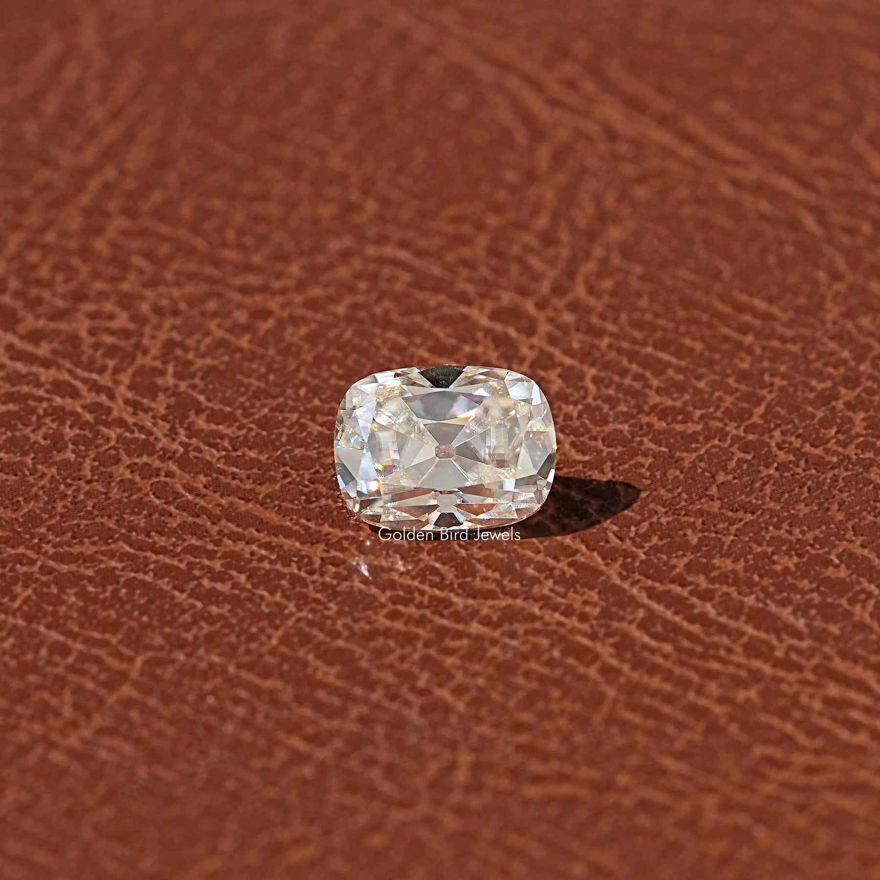 Old Mine Cut Cushion Moissanite Loose Stone