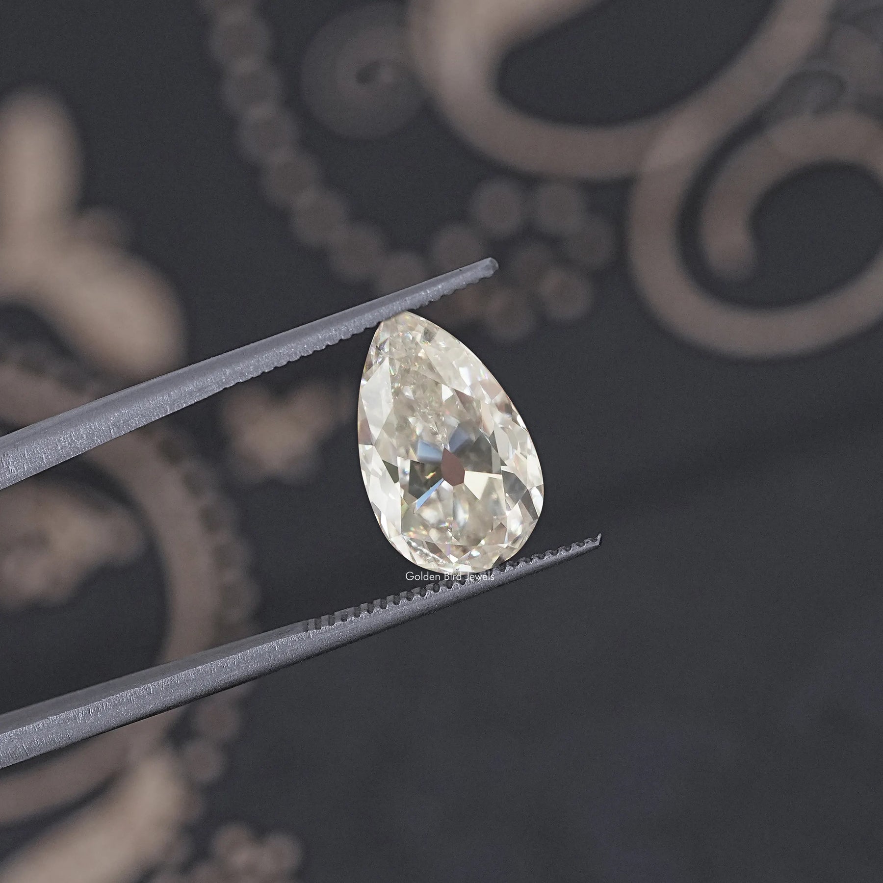 Old Mine Pear Cut Loose Moissanite Stone