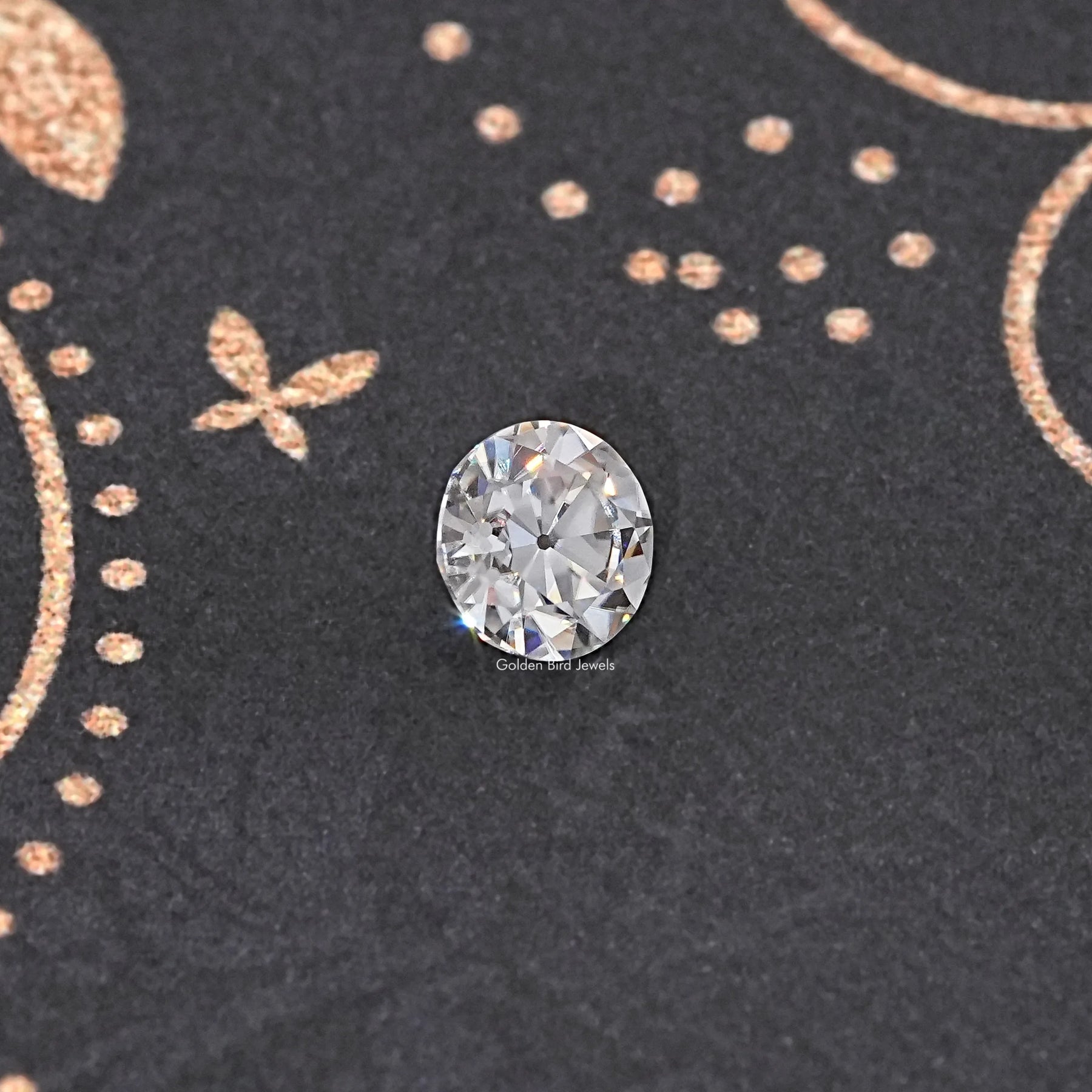 3,28 CT alter europäischer Schliff, runder, lockerer Moissanit