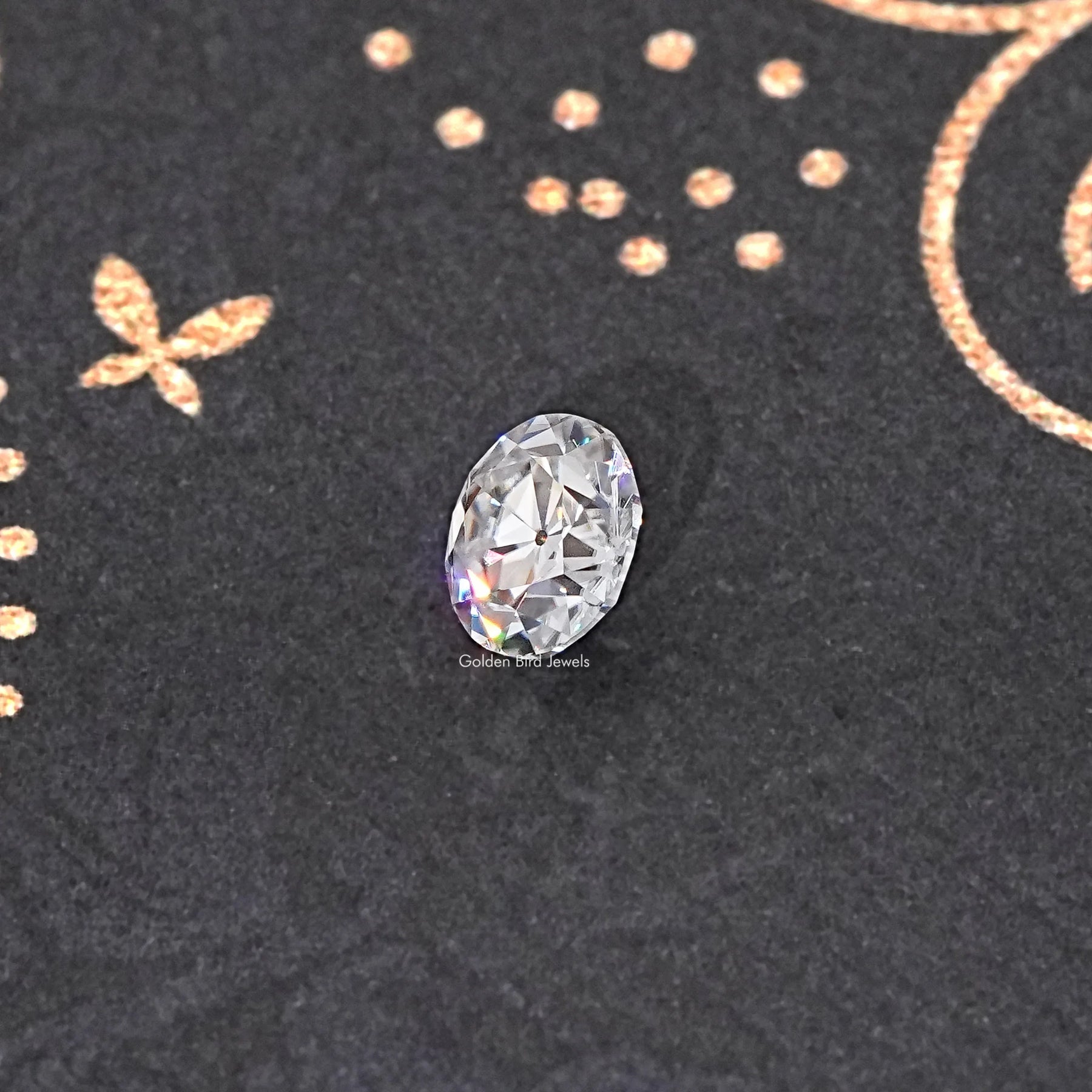 3,28 CT alter europäischer Schliff, runder, lockerer Moissanit