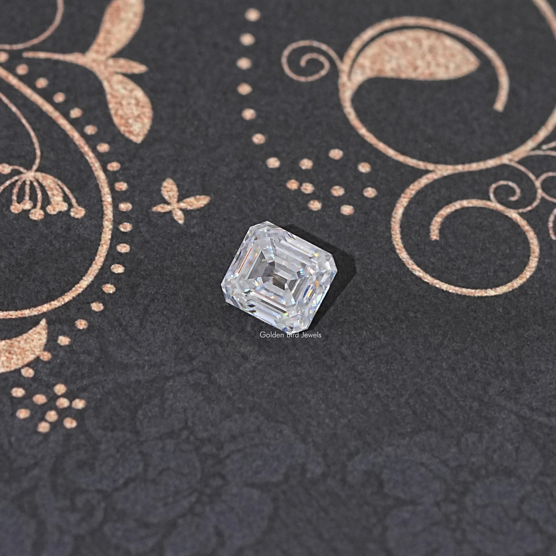Colorless Old Mine Asscher Cut Loose Moissanite