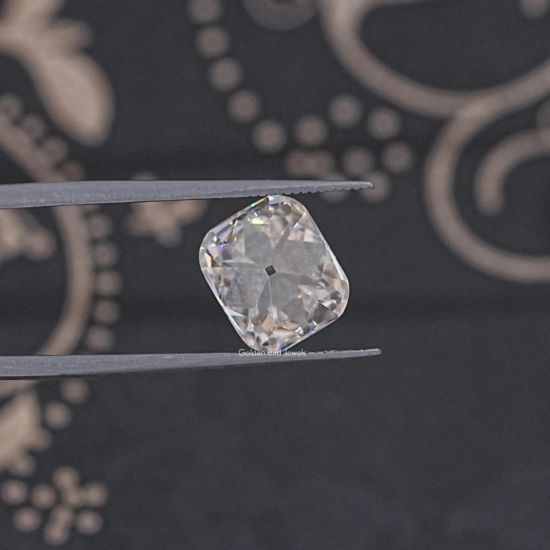 Near Colorless Old Mine Cushion Loose Moissanite