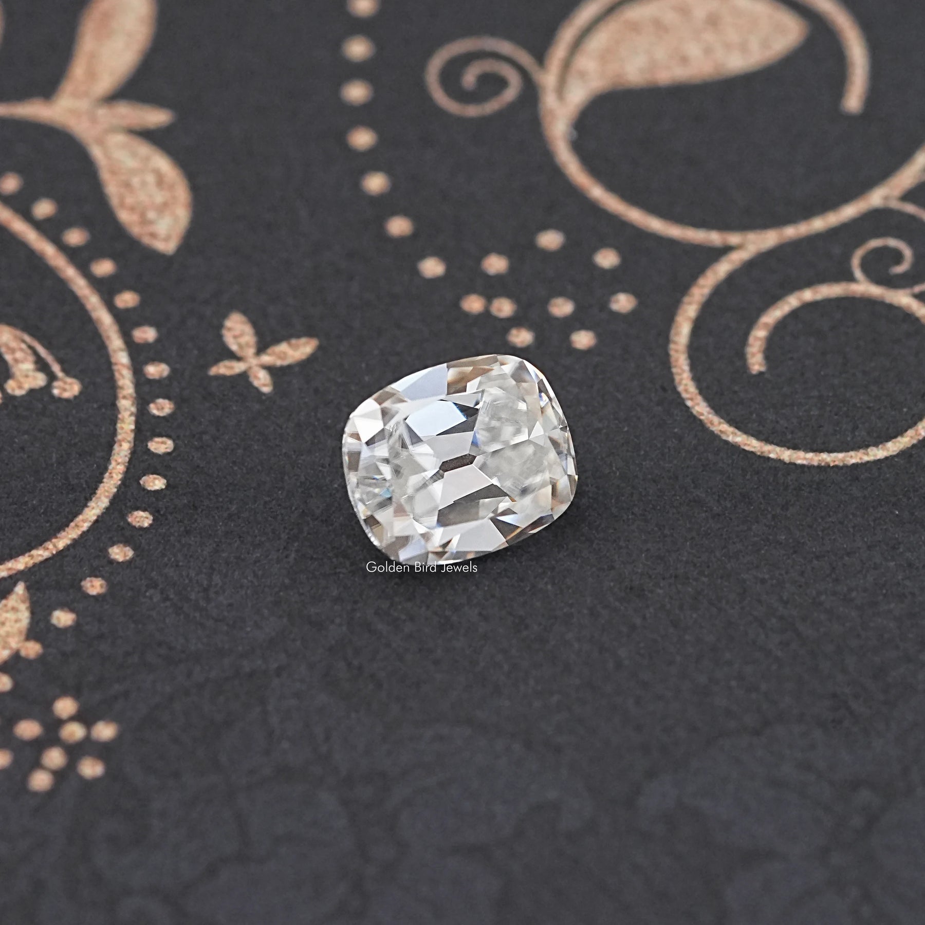 Colorless Old Mine Cushion Loose Moissanite Stone