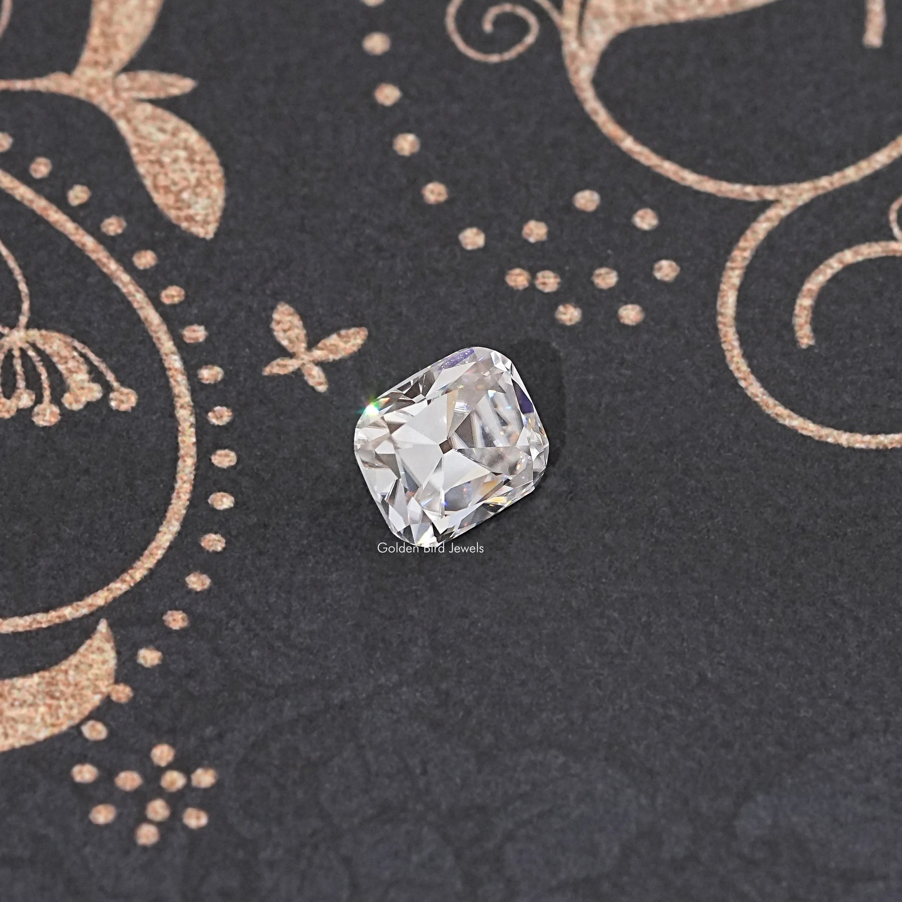 Near Colorless Old Mine Cushion Loose Moissanite