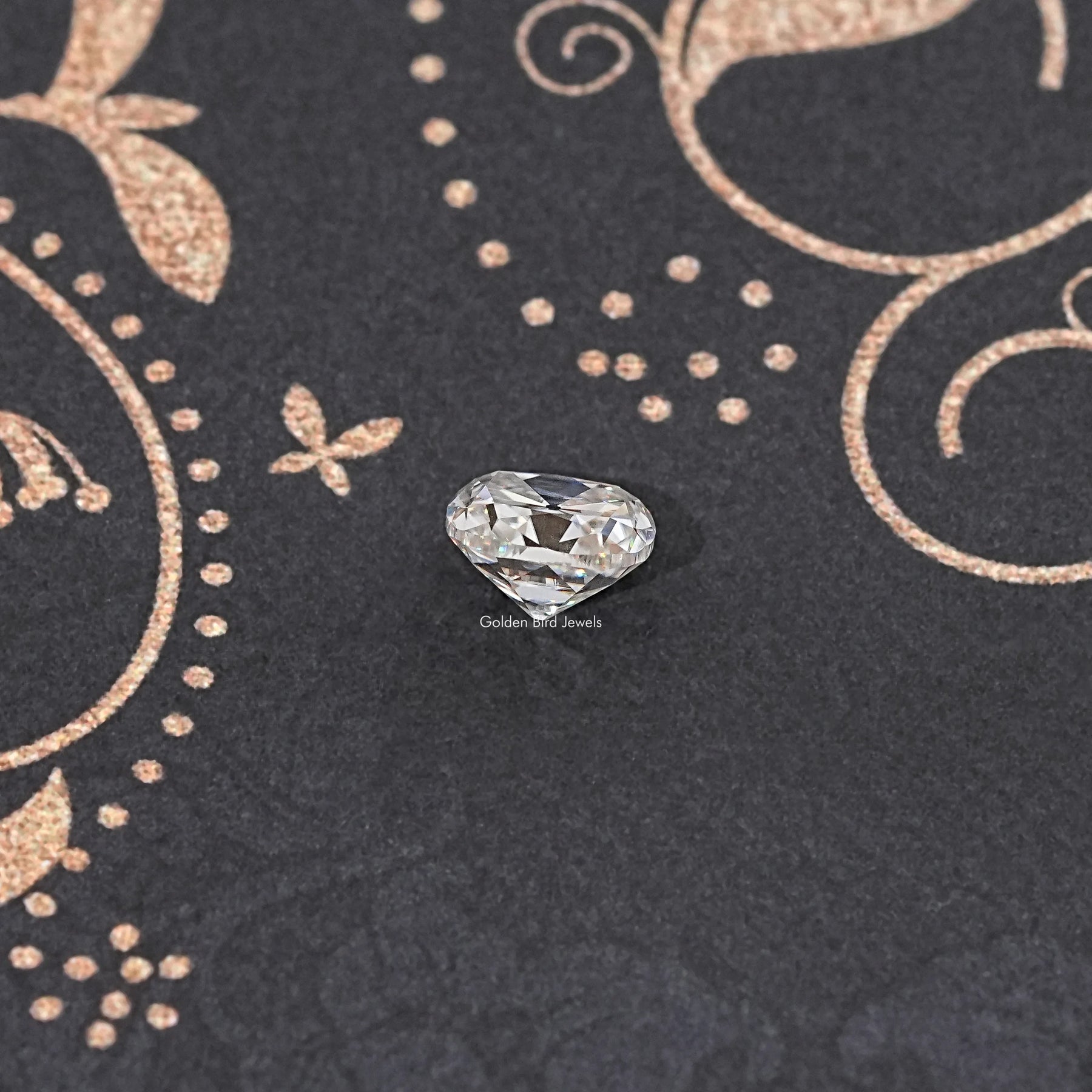 Near Colorless Old Mine Cushion Loose Moissanite Stone