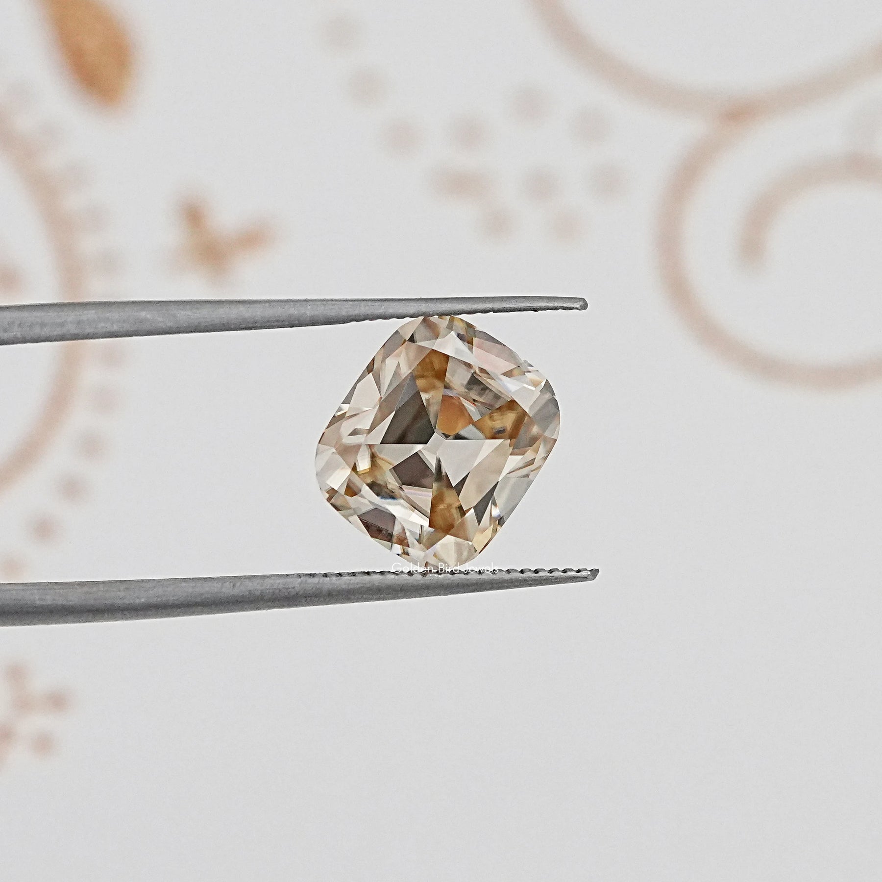 Yellow Old Mine Cushion Cut Loose Stone